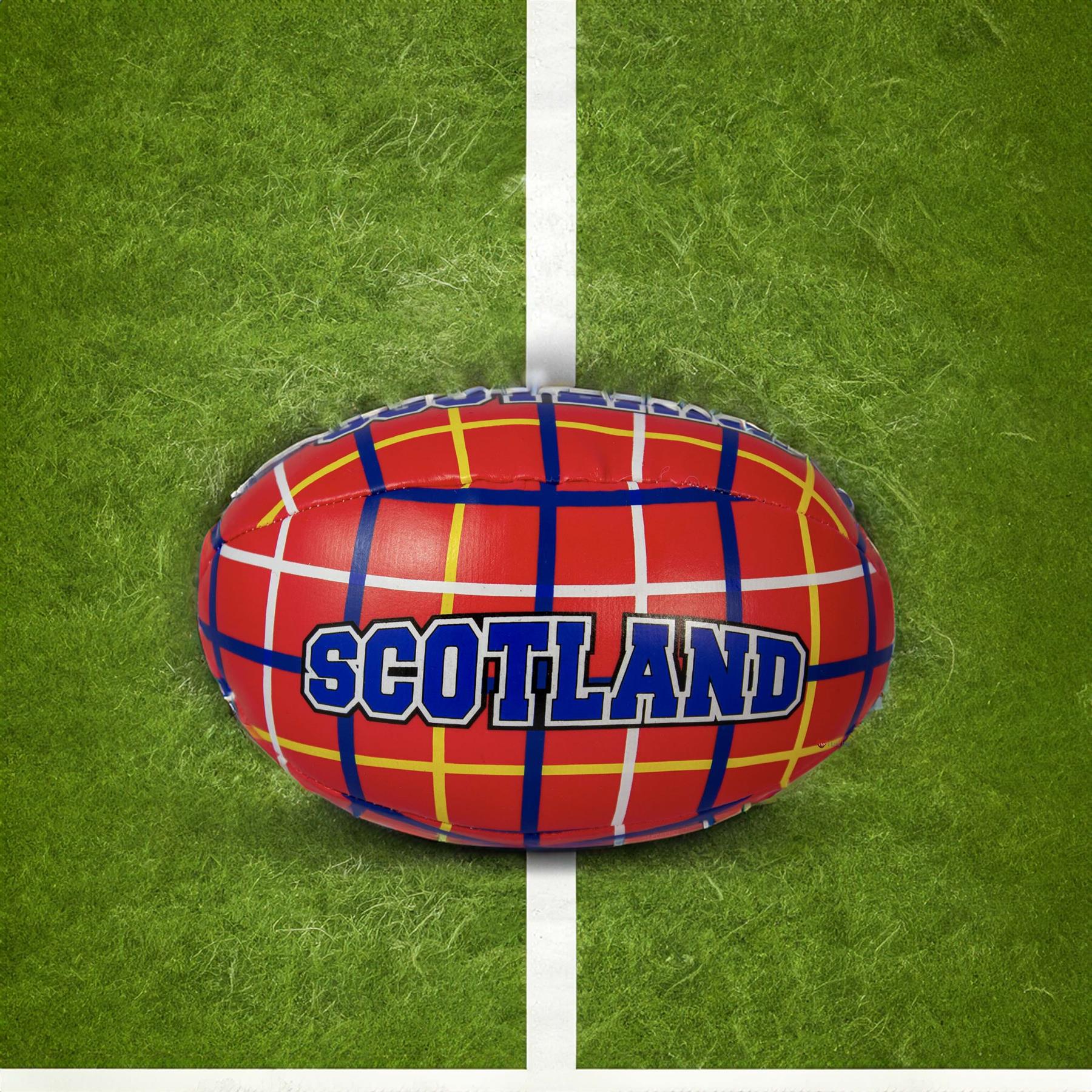 Mini Rugby Ball weich kinderfreundlich, schottische Flaggen, Distel und Tartan Designs - Bild 11 von 21
