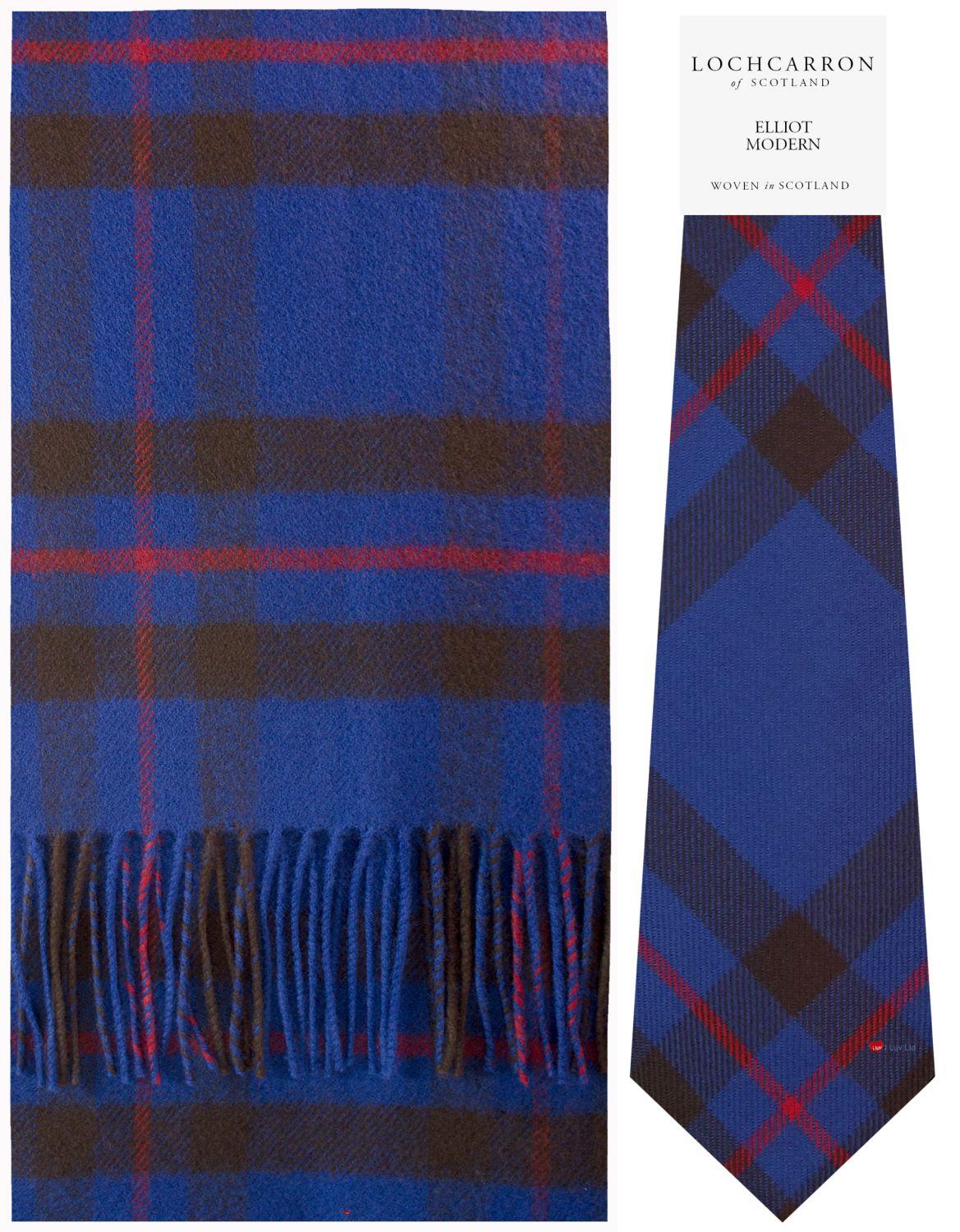 Mens Lambswool Ultra Soft Scottish Tartan Check Winter Scarf and Tartan Tie - Imagen 16 de 50
