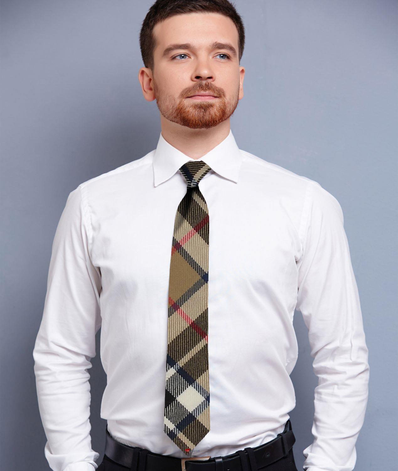 Mens Lambswool Ultra Soft Scottish Tartan Check Winter Scarf and Tartan Tie - Imagen 47 de 50