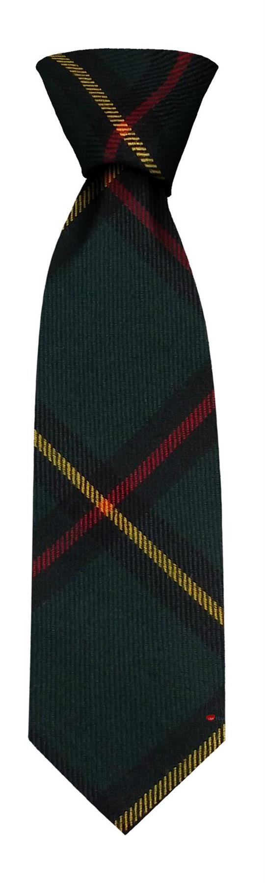 Gow Modern Tartan Men's Neck Tie - 100% Pure Wool, Handmade In Scotland, 3.5 Inch Width