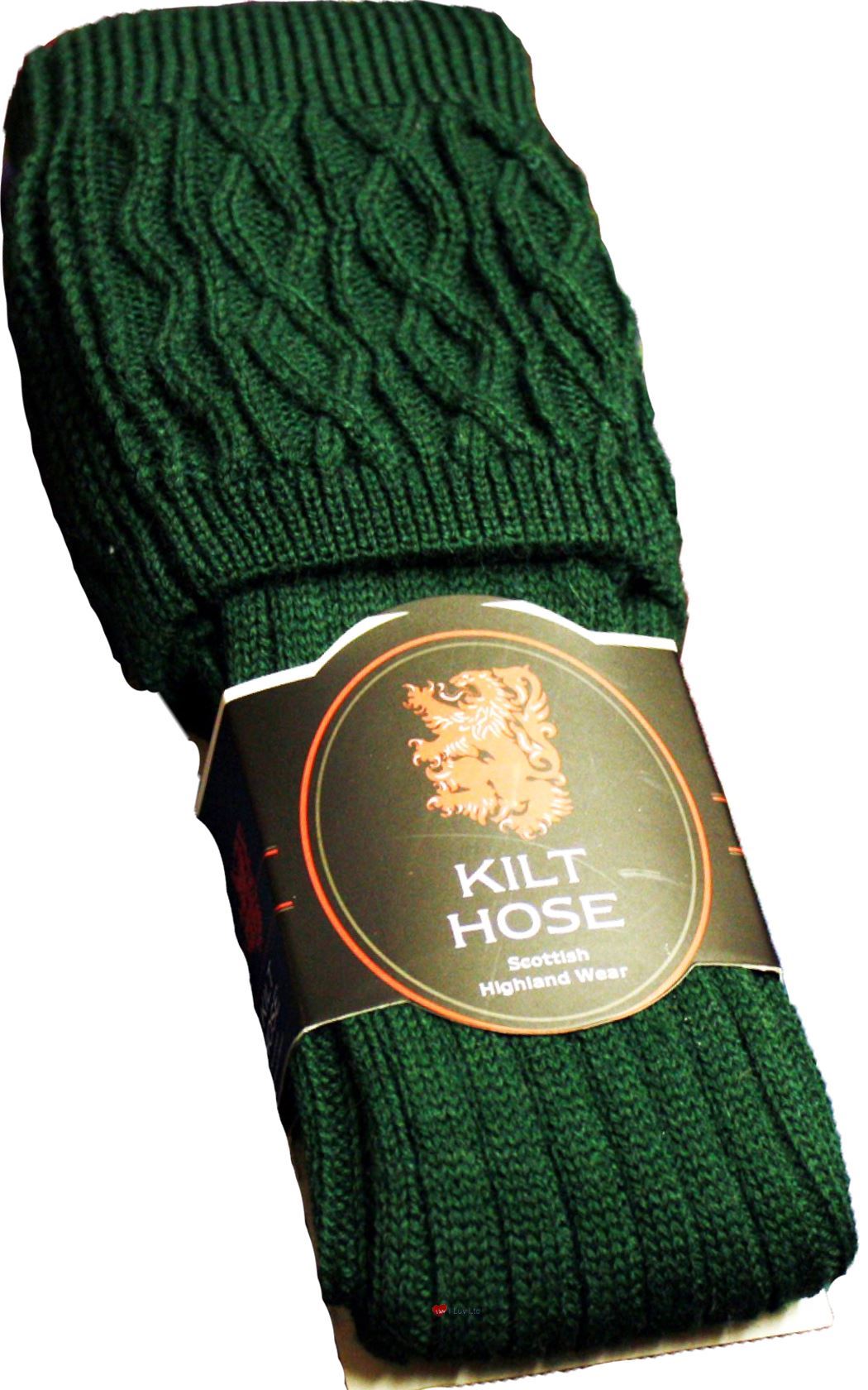 Mens Kilt Hose Socks Plain 50 Percent Wool - Picture 20 of 45
