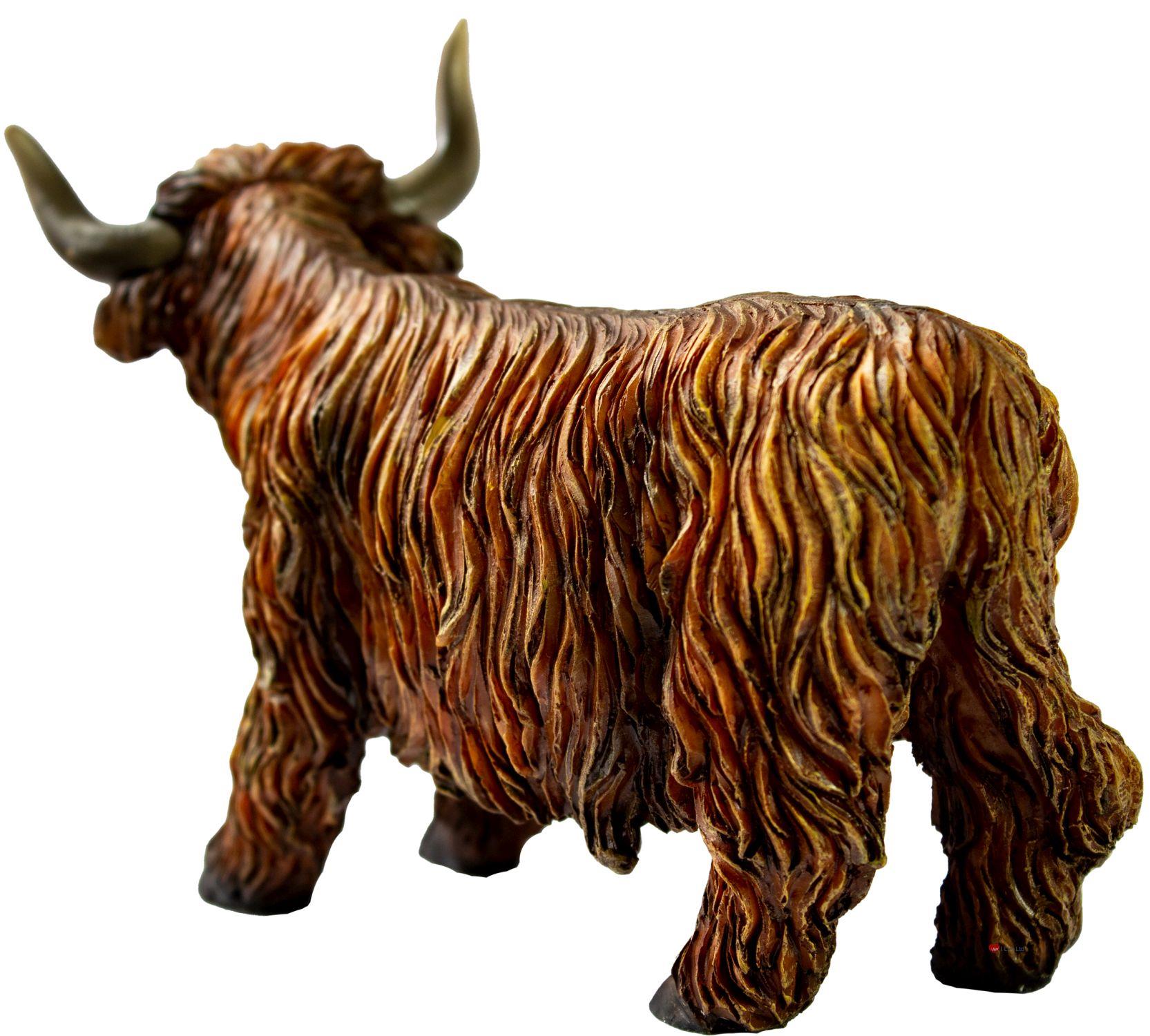 Scottish Highland Cow Resin Figurine Ornament eBay