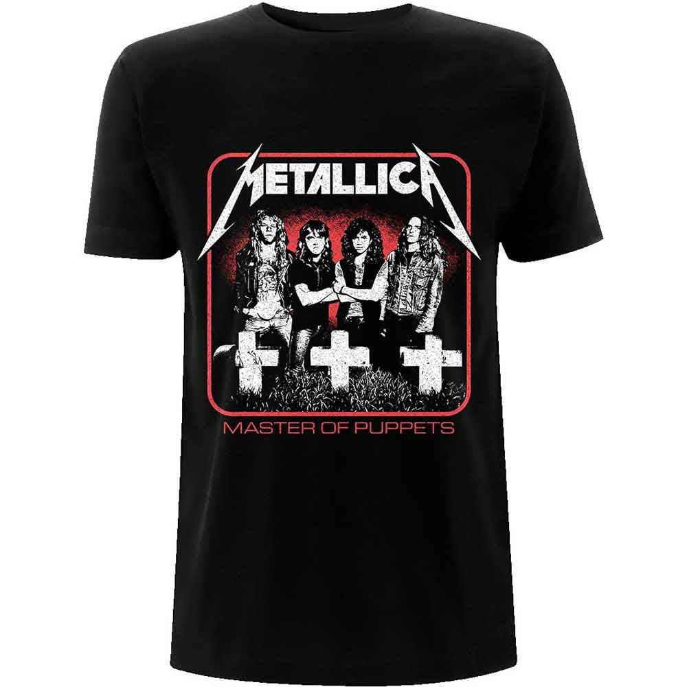 Camiseta unisex Metallica: foto vintage de Master of Puppets (negra) - Imagen 6 de 6