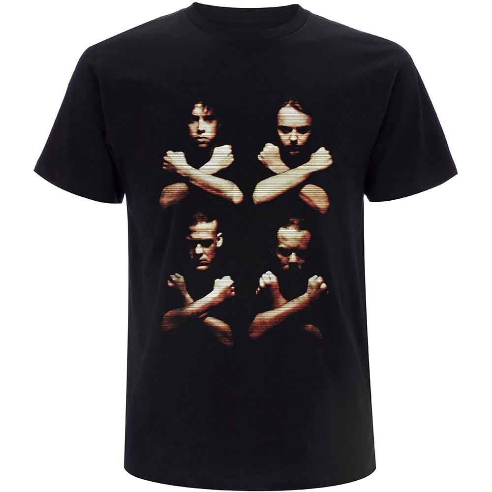 Camiseta Unisex Metallica: Brazos Cruzados Nacimiento Muerte (Negro) (Impresión Trasera) - Imagen 6 de 6
