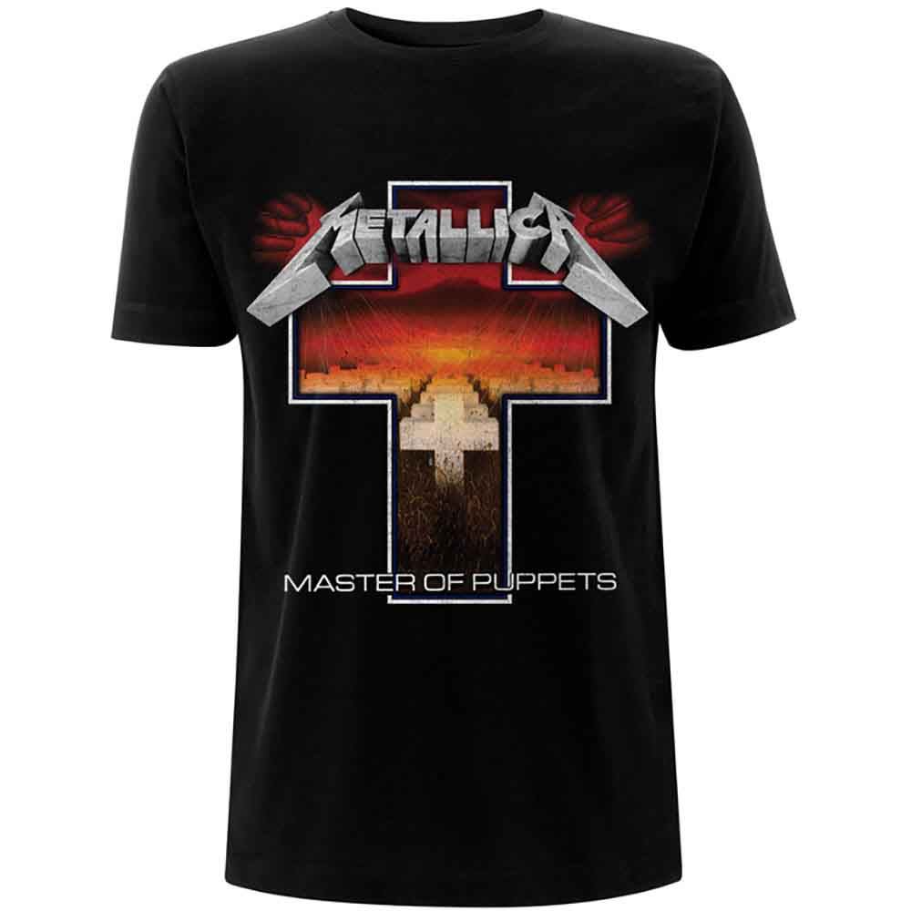 Camiseta Unisex Metallica: Master of Puppets Cross (Negro) - Imagen 6 de 6