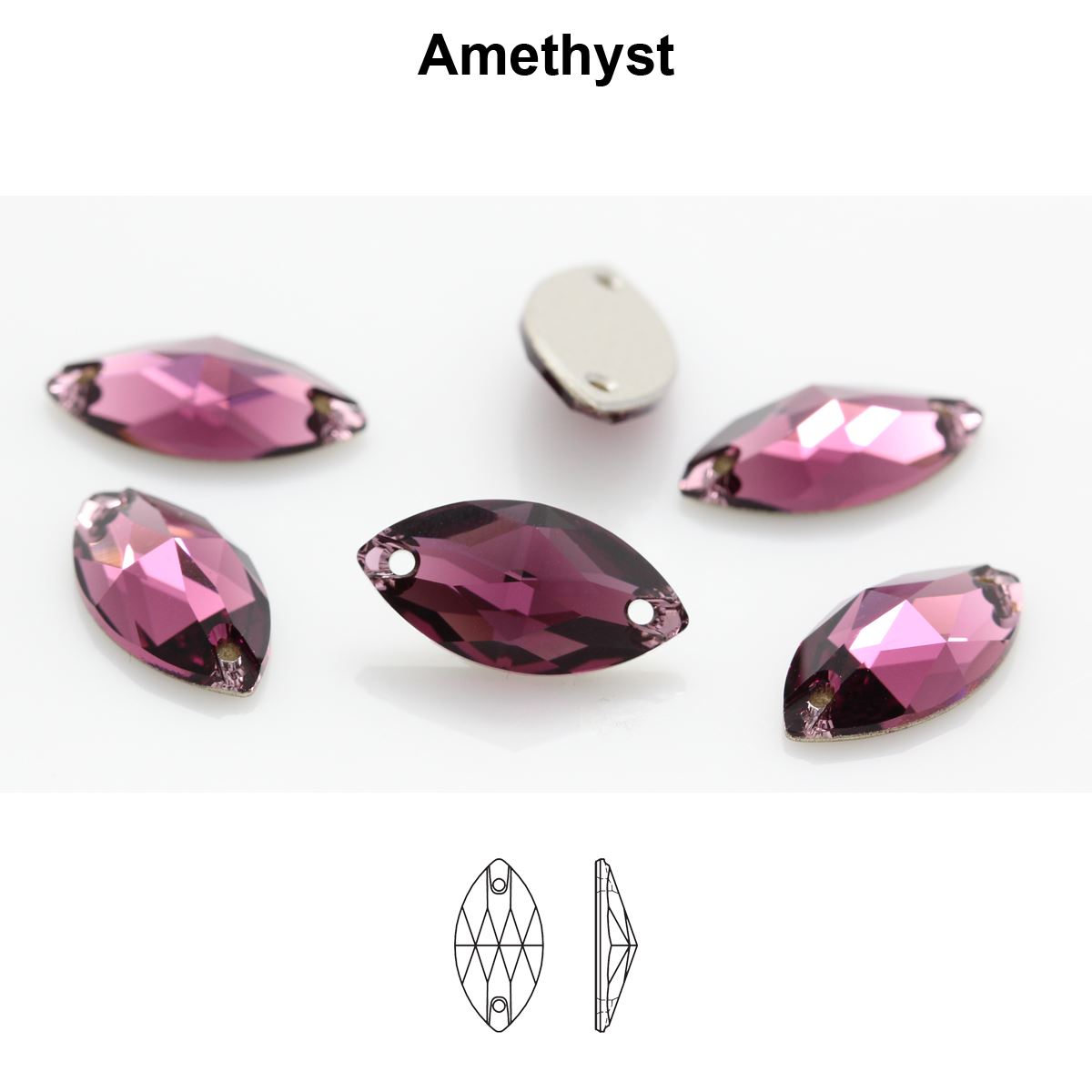 Swarovski Crystals 3223 Navette Sew-On Stones – DIY Crafts