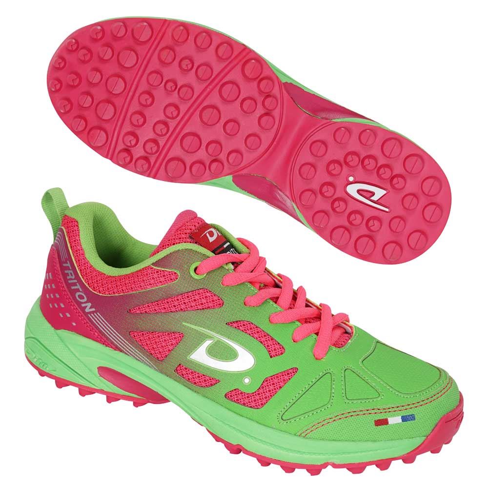 Dita Triton Junior Hockey Shoes Fluo Green/Fluo Pink - Picture 9 of 14