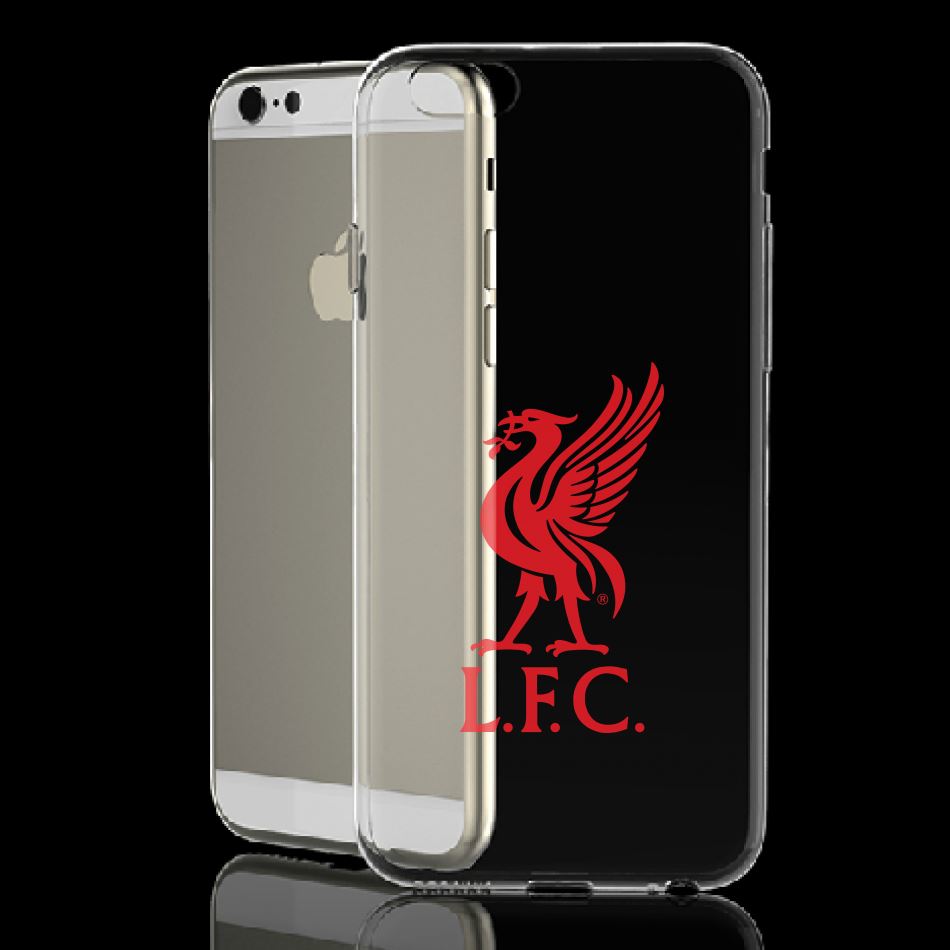 Liverpool FC Football Wallet Hard Clear Gel Case for iPhone 4 5S SE 6 7