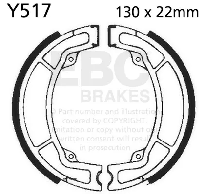 EBC Brakes, Brake shoe - Y517