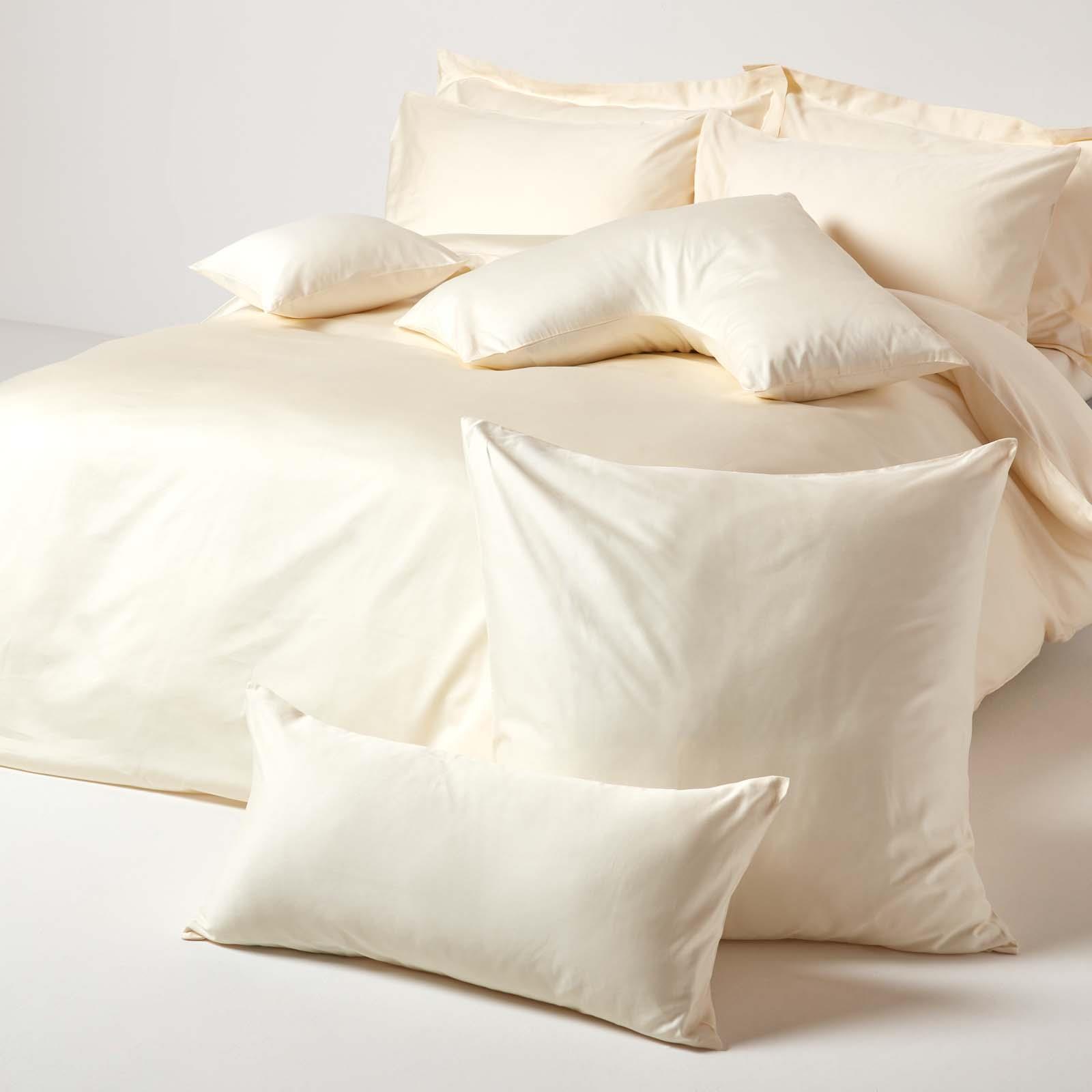 100% Organic Cotton Continental Pillowcase, 400 TC 600 Thread Count Equivalent - Picture 21 of 36