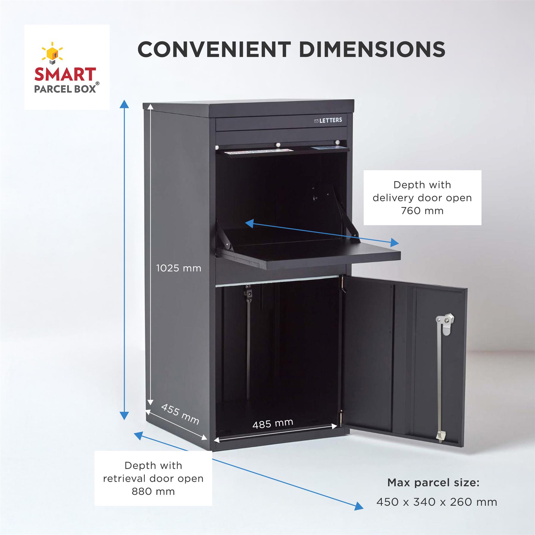 Large/ Extra-Large Front & Rear Access Smart Parcel Box® Special Edition - Picture 11 of 52