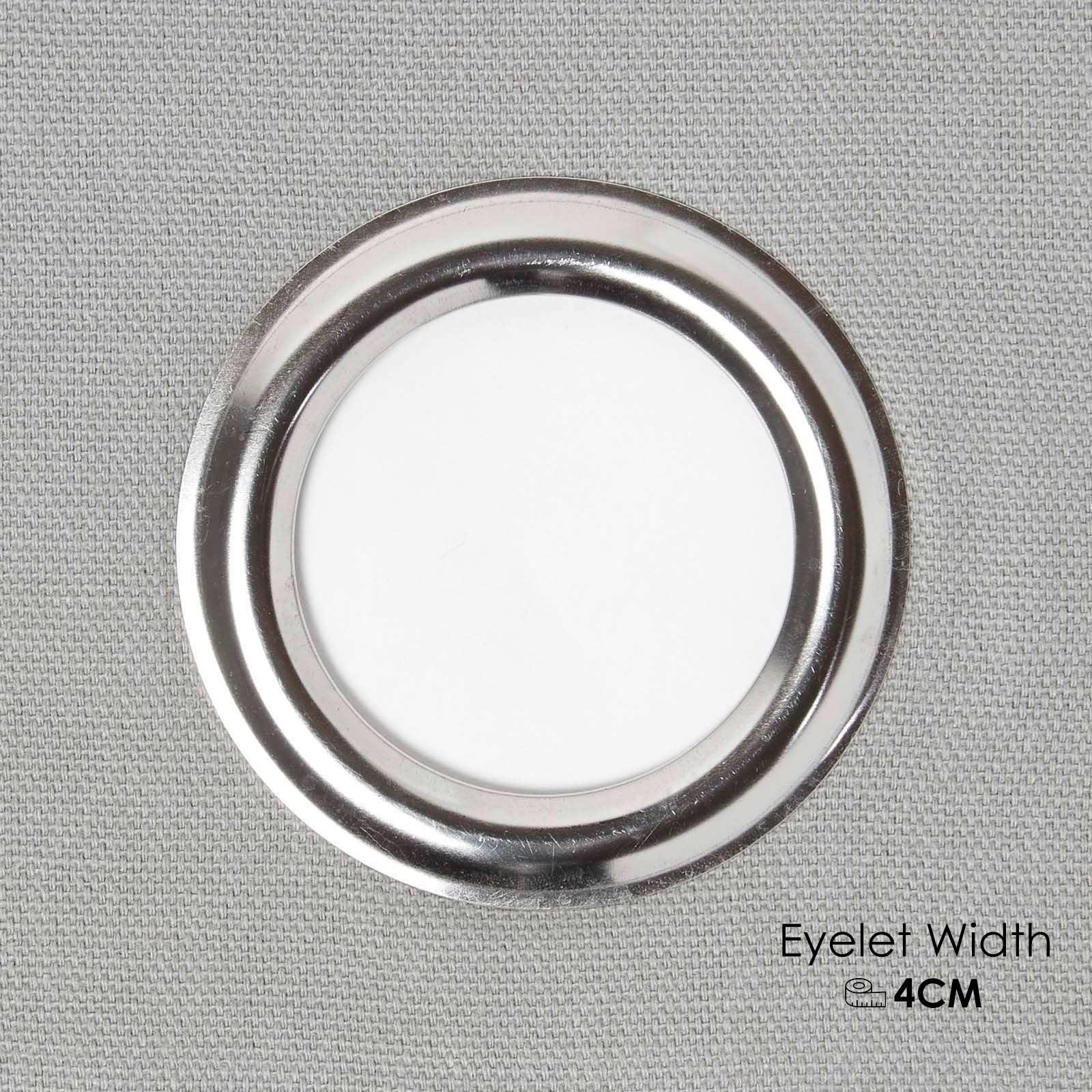 Plain Dyed Heavy Cotton Curtain Eyelet Ready Made Ring Top White, Blue, Grey - Picture 39 of 83