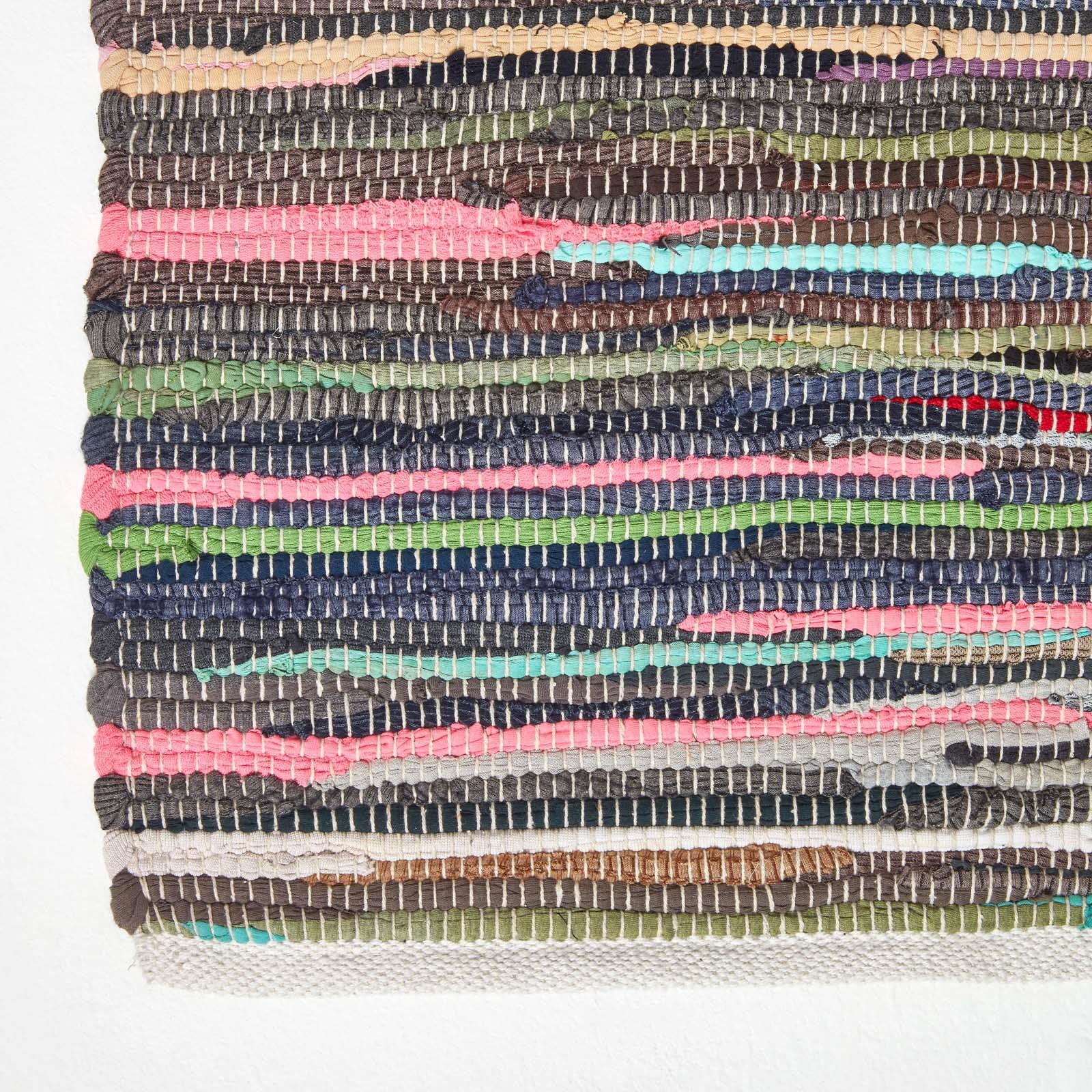 Handmade Indian Chindi Rag Rug 100% Recycled Cotton Large Small Woven Floor Mat - Picture 19 of 31