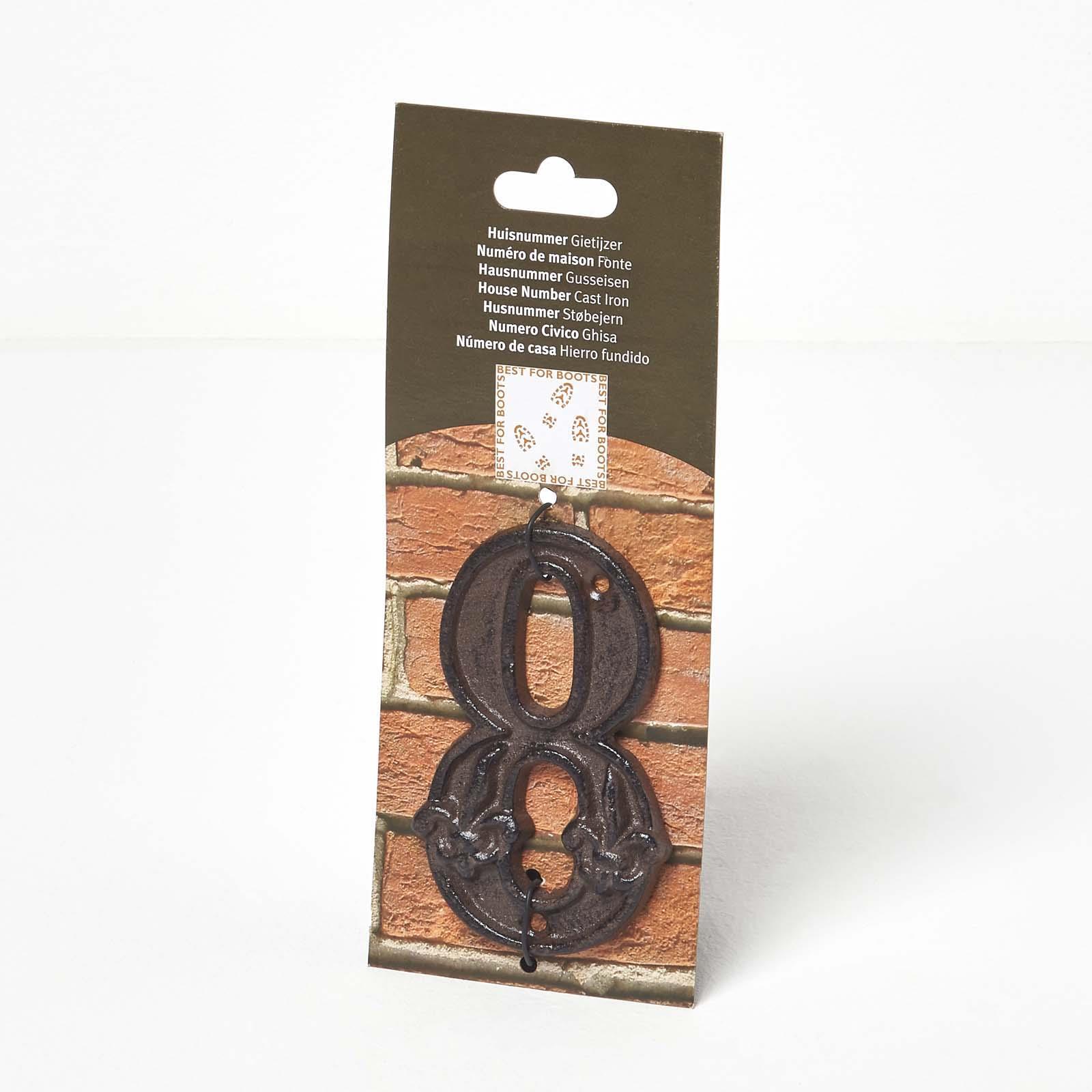 Brown Antique Cast Iron Door Number Sign Address 0-9 Traditional Design - Picture 37 of 41