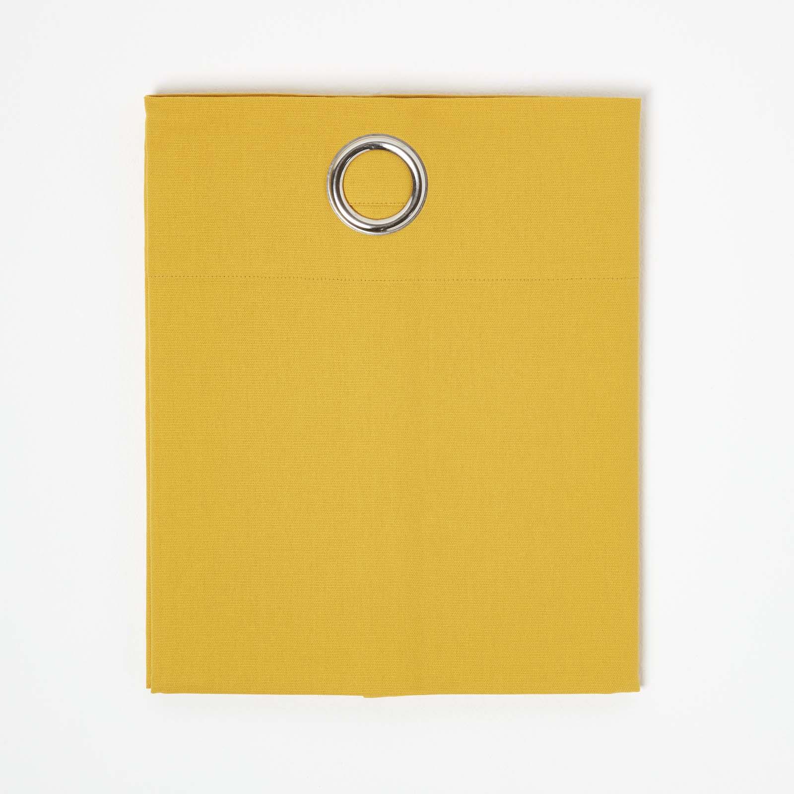Plain Dyed Heavy Cotton Curtain Eyelet Ready Made Ring Top White, Blue, Grey - Picture 52 of 83