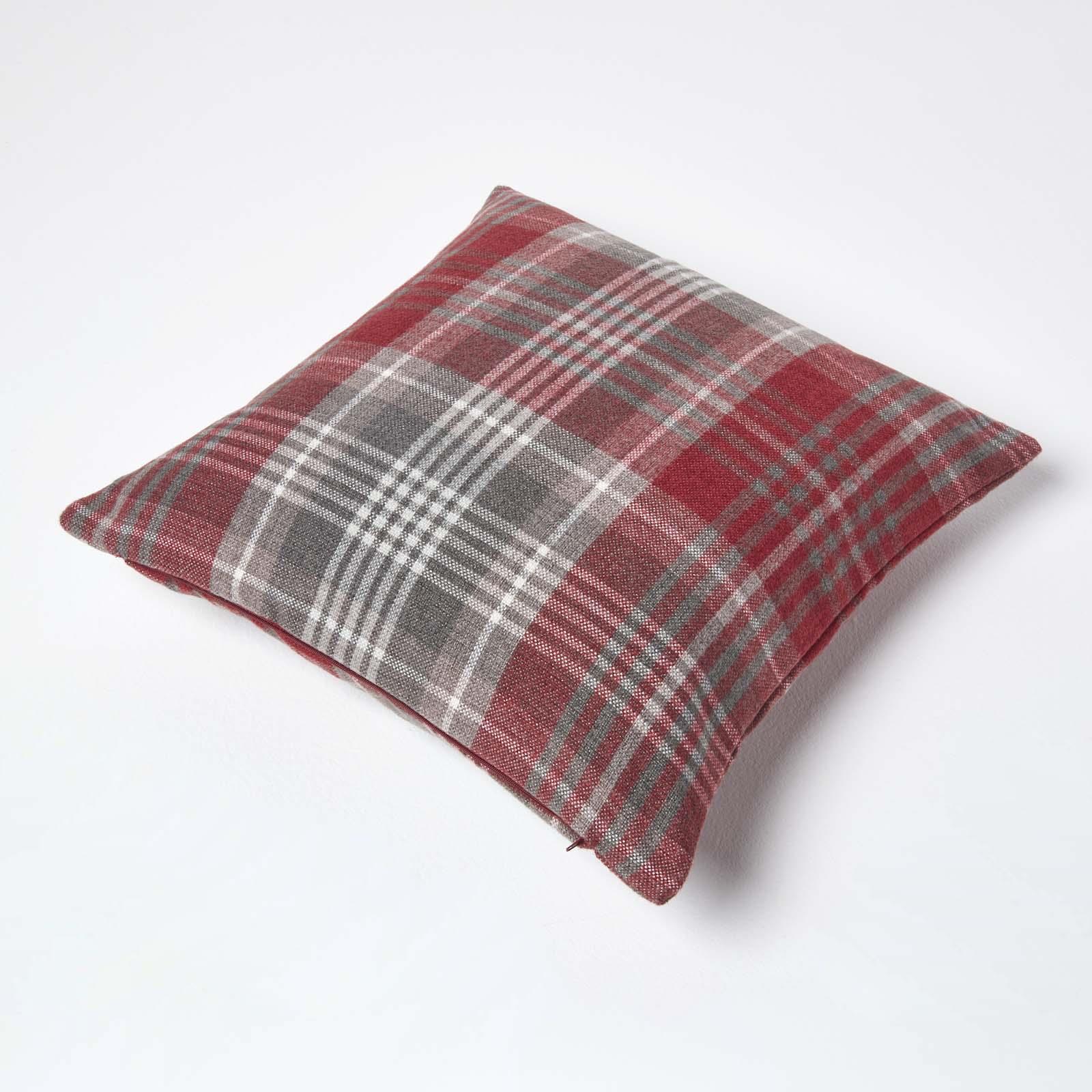 Tartan Check 100% Cotton and Polyester Sofa or Settee Cushion Covers Washable - Picture 44 of 50