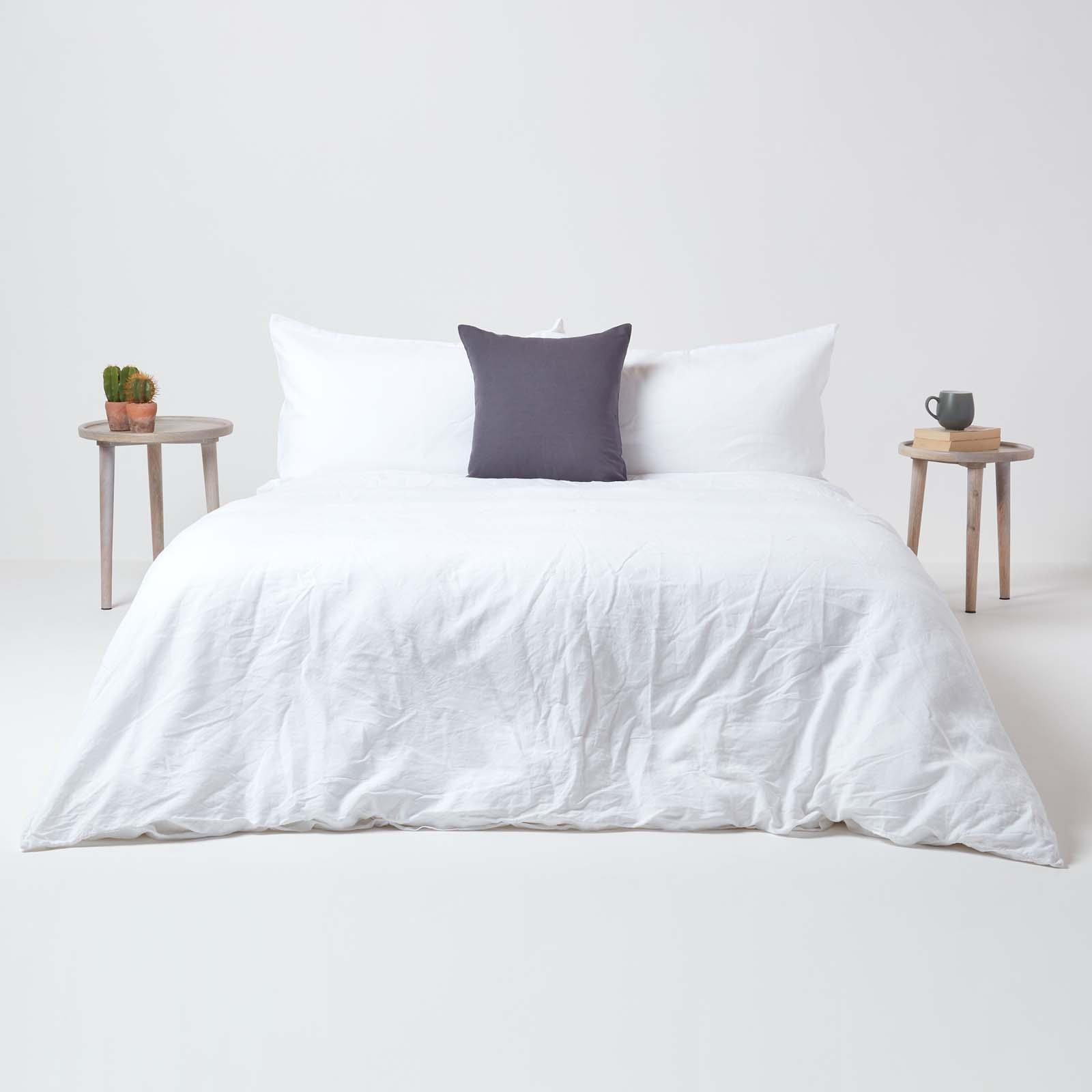Luxury Cotton Linen Plain Soft Continental European Pillowcase - Picture 11 of 27