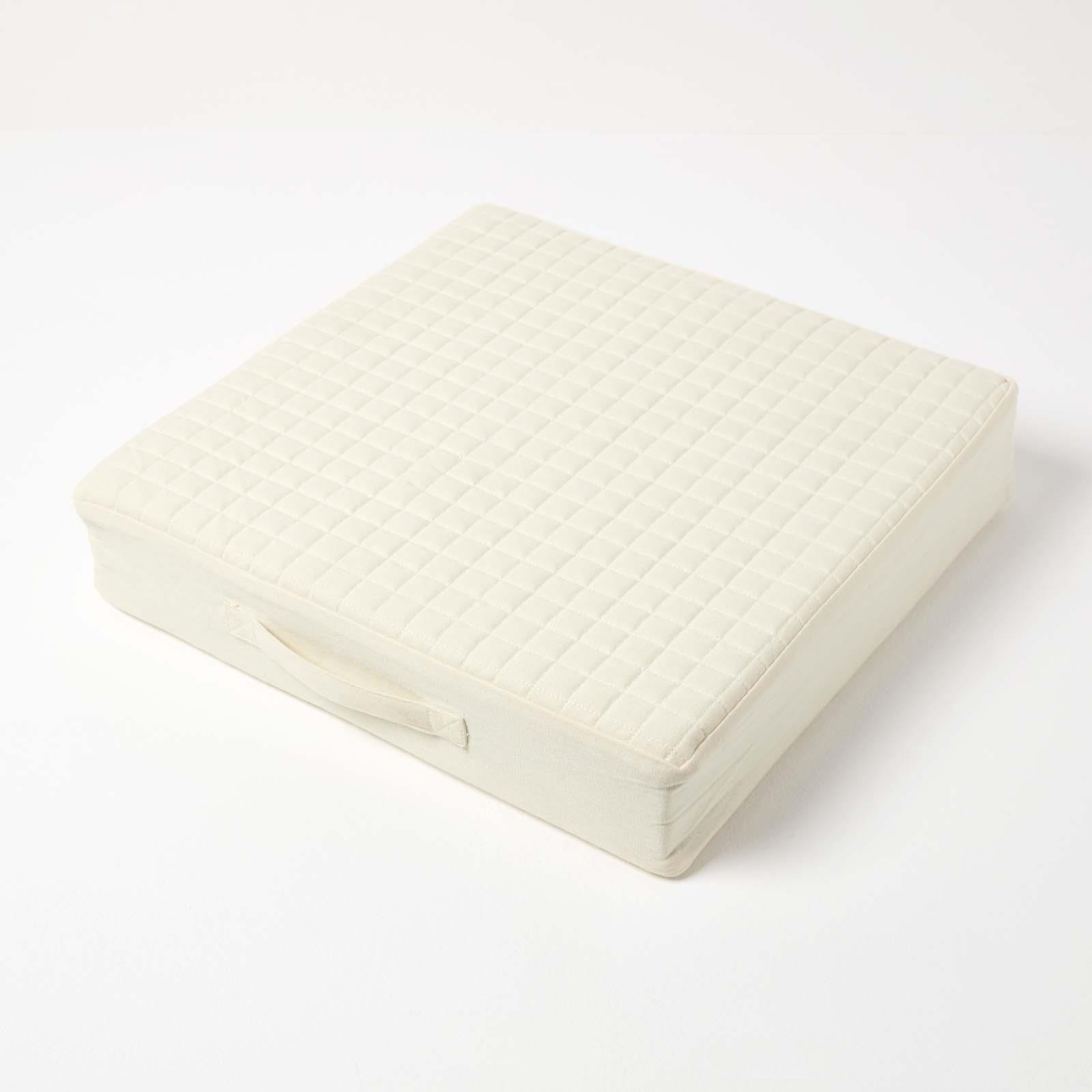 Quilted Armchair Booster Cushion with Removable Cover Firm Orthopaedic Foam - Picture 10 of 43