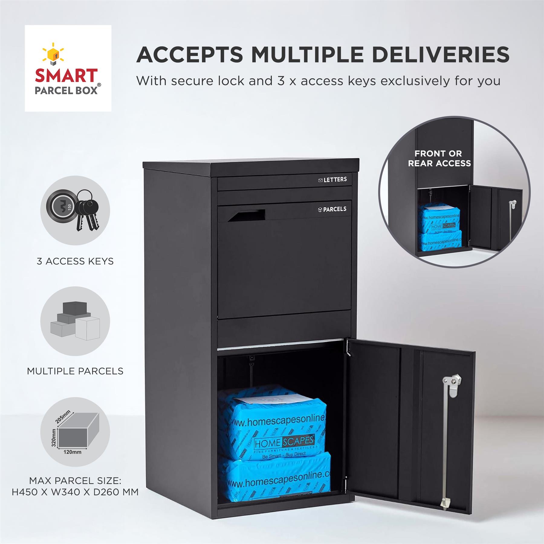 Large/ Extra-Large Front & Rear Access Smart Parcel Box® Special Edition - Picture 7 of 52