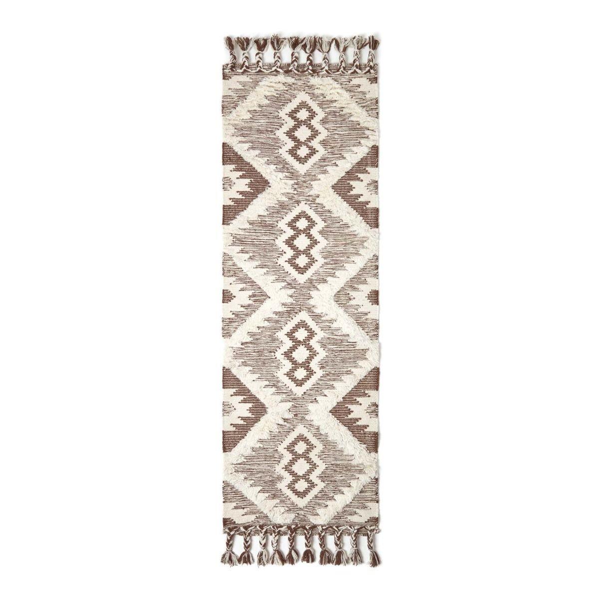 Handmade Cotton & Wool Kilim Rugs Runner Multi Coloured Geometric Diamond Carpet - Picture 54 of 64