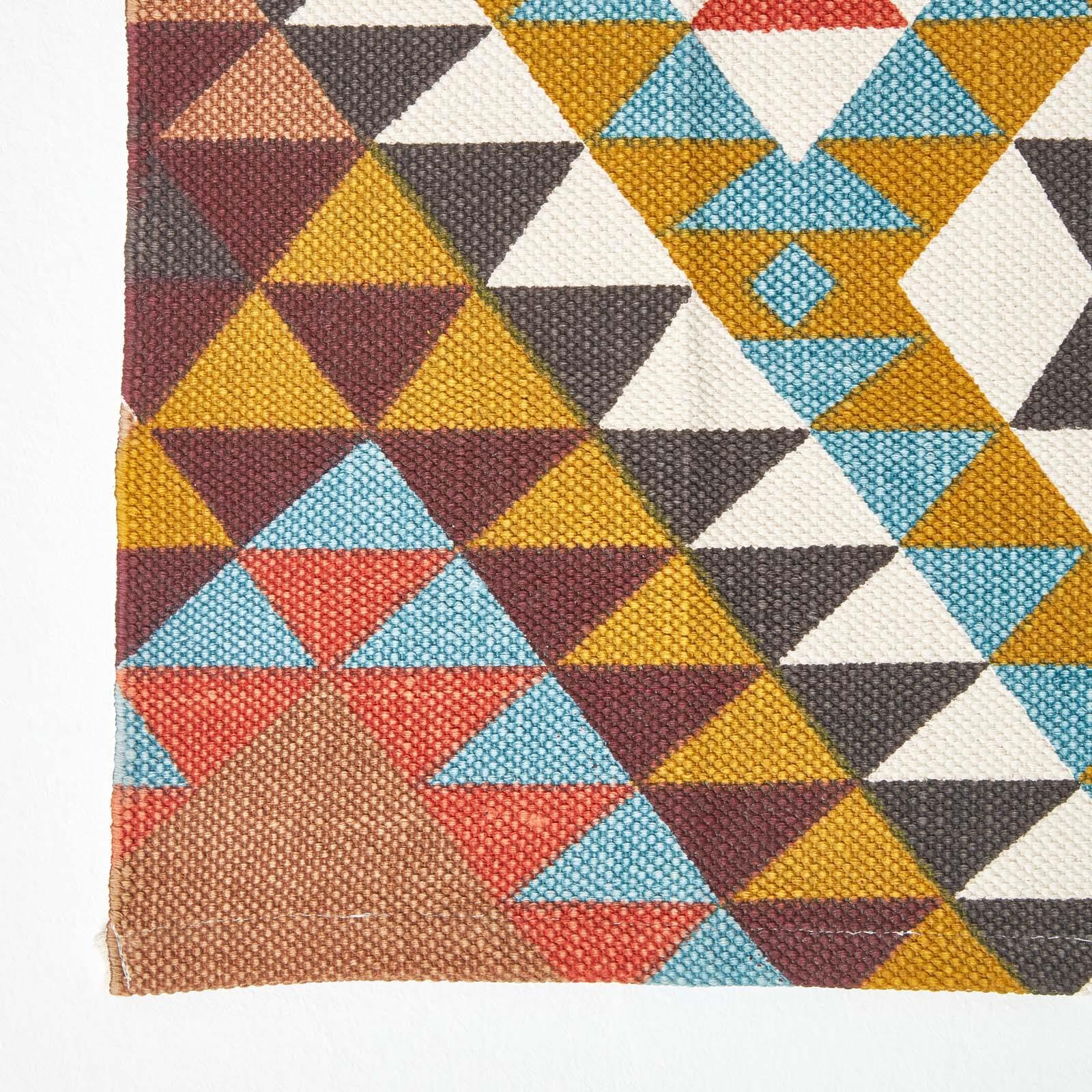 Handwoven Hallway Runner 100% Cotton Hall Rug Multicolour Geometric Printed - Picture 24 of 41