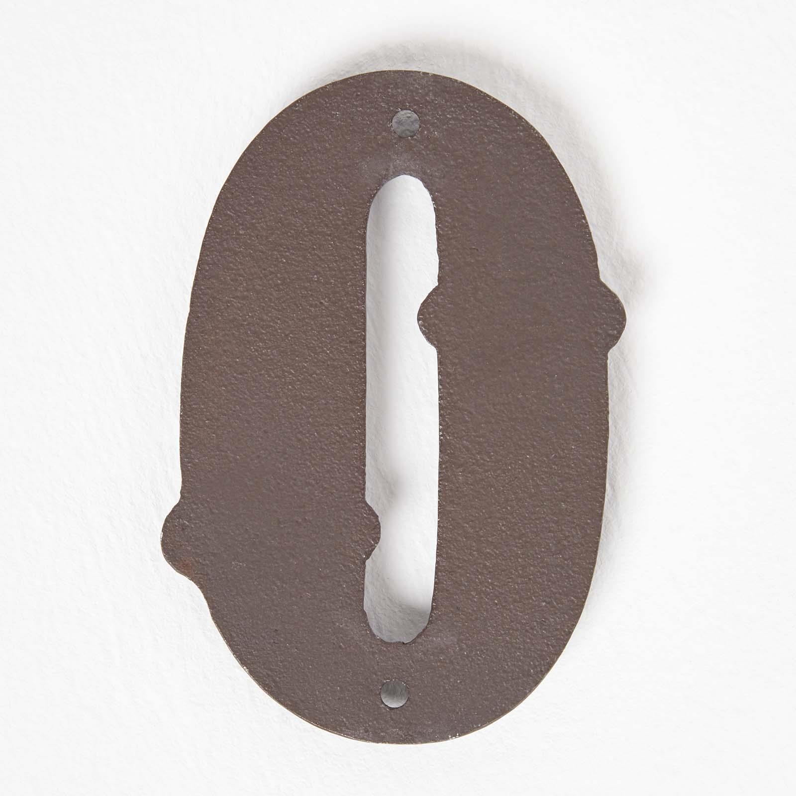 Brown Antique Cast Iron Door Number Sign Address 0-9 Traditional Design - Picture 3 of 41