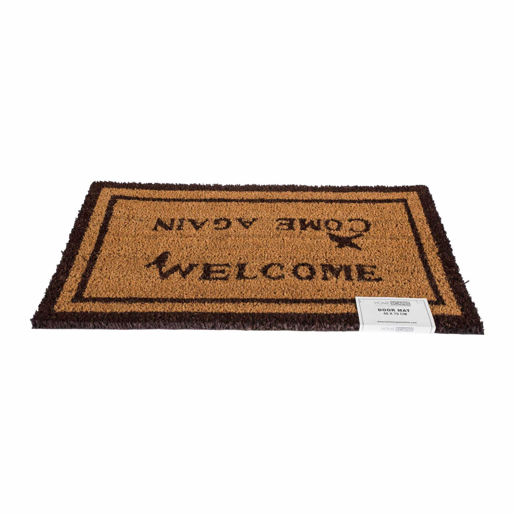 Novelty Natural Coir Door Mat Heavy Duty Indoor Outdoor Floor Entrance