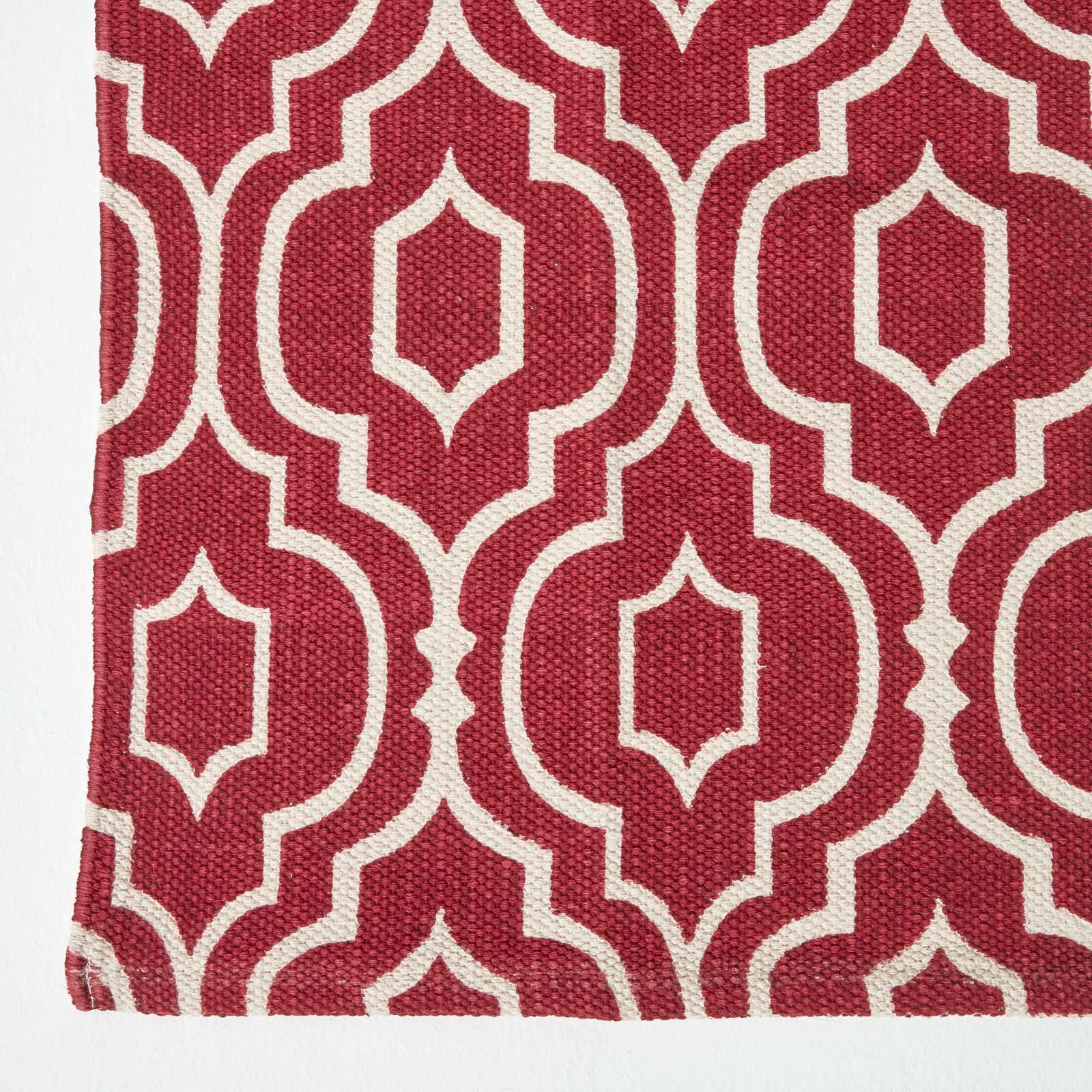 Handwoven Hallway Runner 100% Cotton Hall Rug Multicolour Geometric Printed - Picture 34 of 41