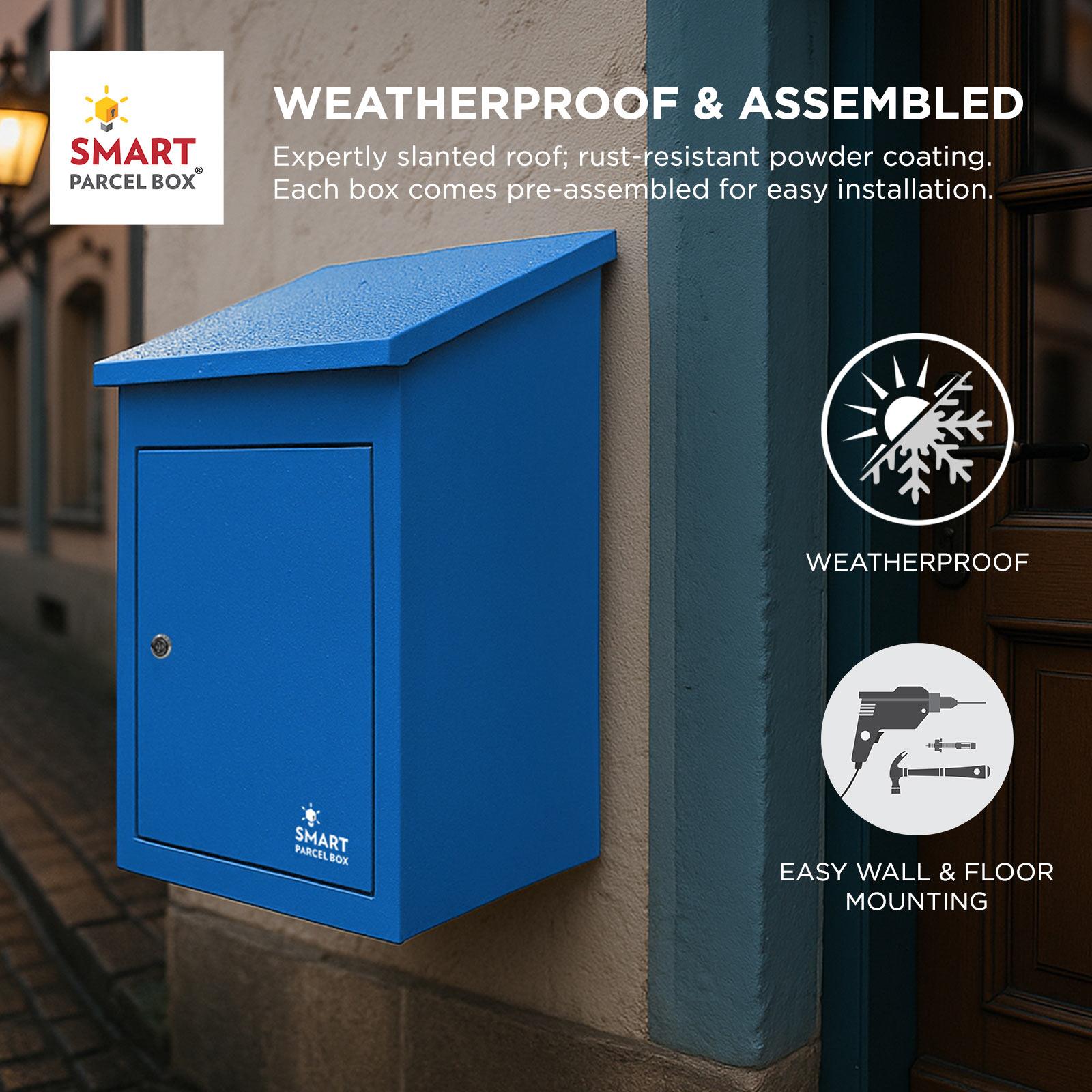 Medium Parcel Delivery Drop Box Lockable Home Storage Letter Post Box - Picture 14 of 64