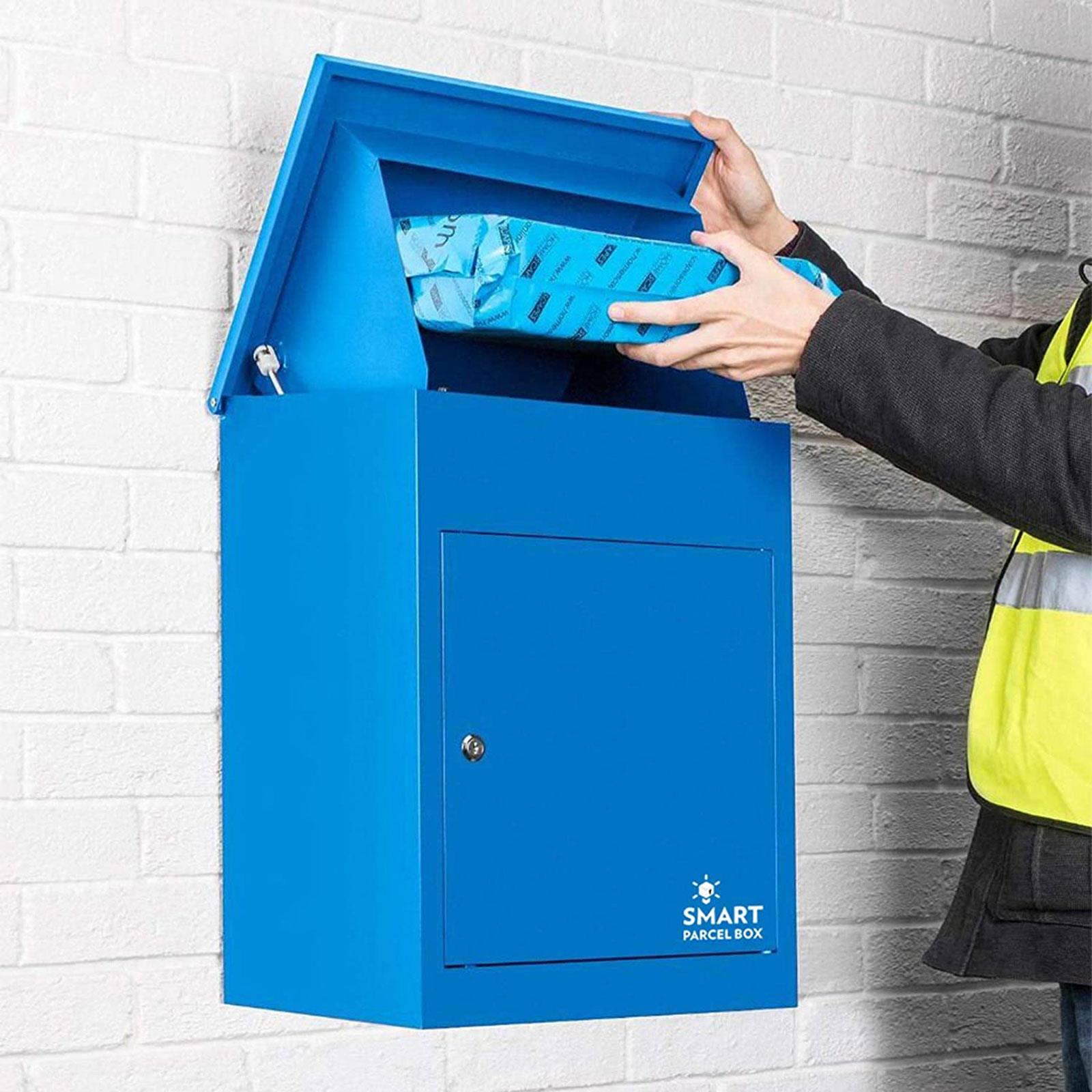 Medium Parcel Delivery Drop Box Lockable Home Storage Letter Post Box - Picture 11 of 64