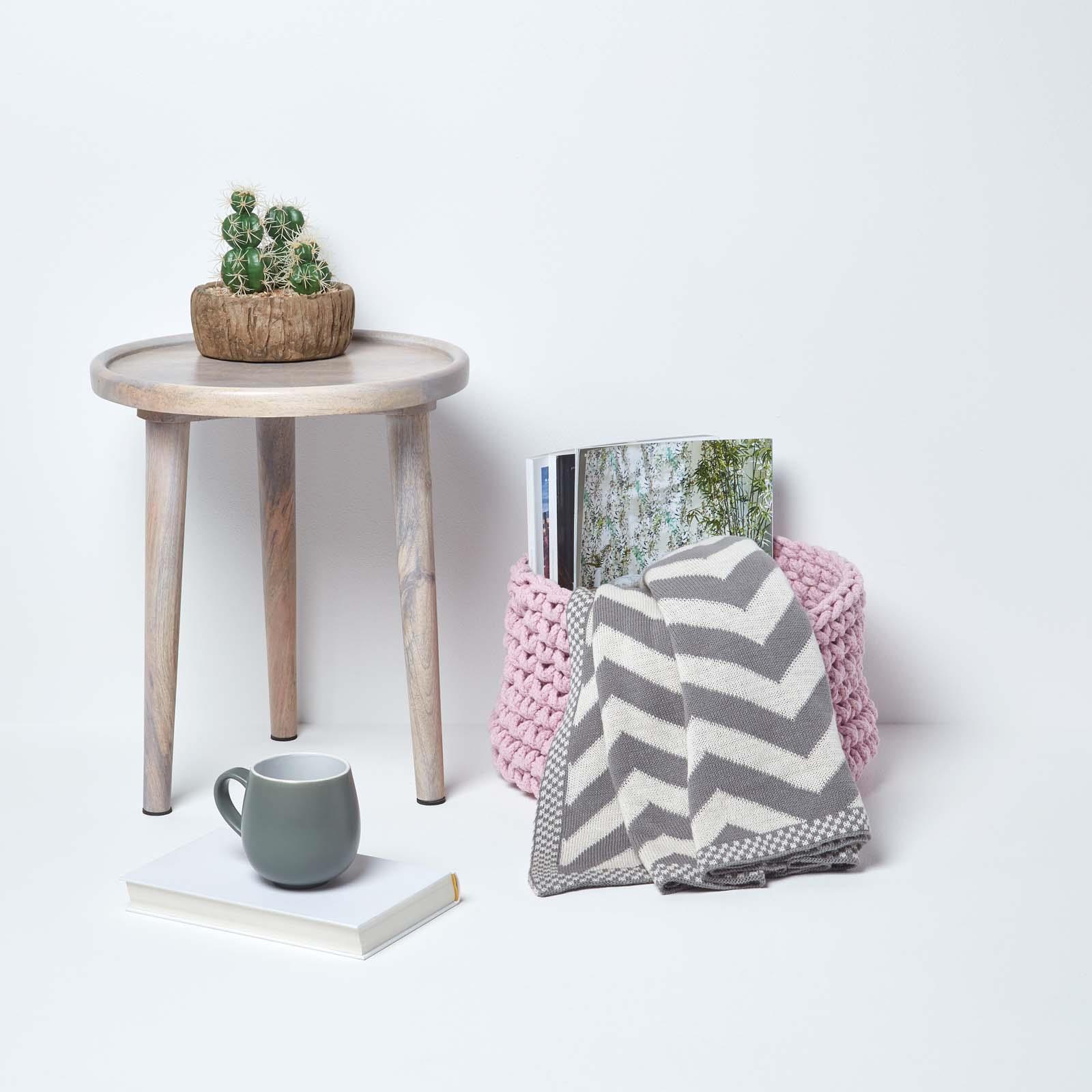 100% Cotton Round Knitted Storage Basket Books & Cloths Storage Handmade Basket - Picture 106 of 135