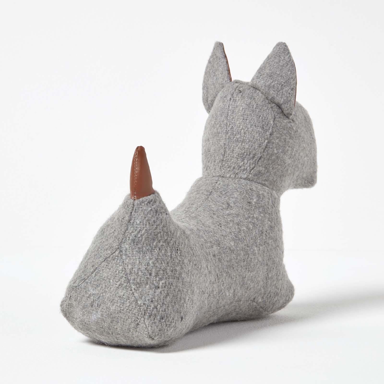 Novelty Animal Door Stop Filled Heavy Fabric Leather Door Stay Stopper