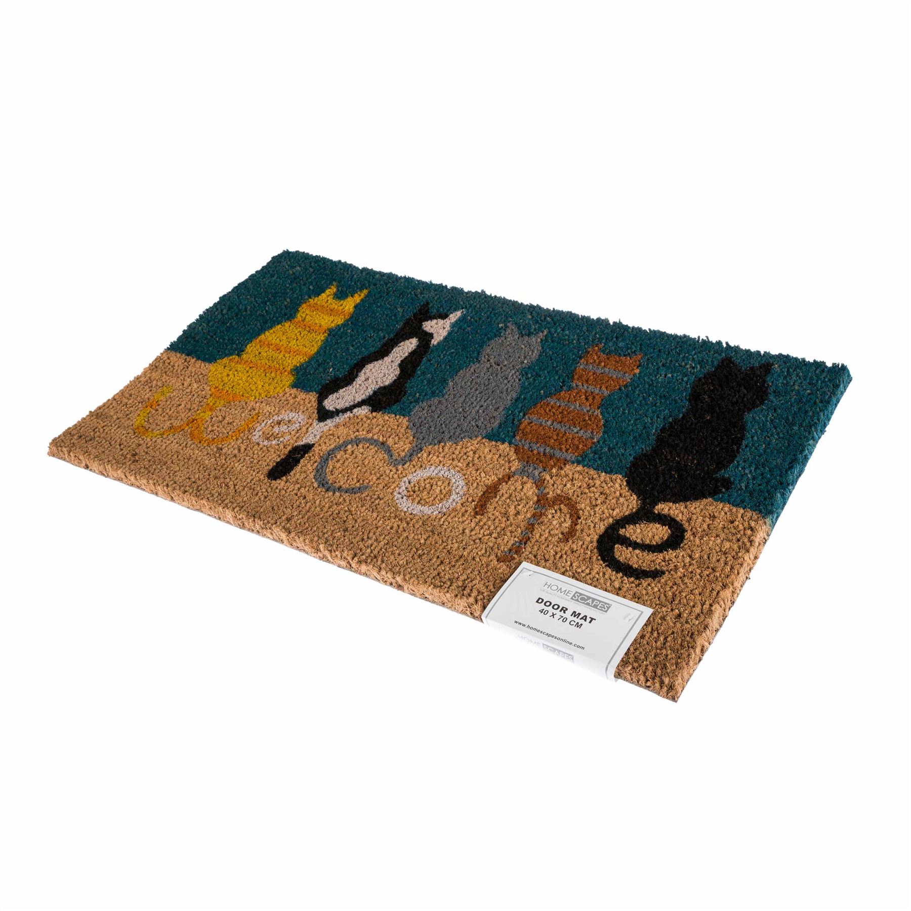 Novelty Natural Coir Door Mat Heavy Duty Indoor Outdoor Floor Entrance