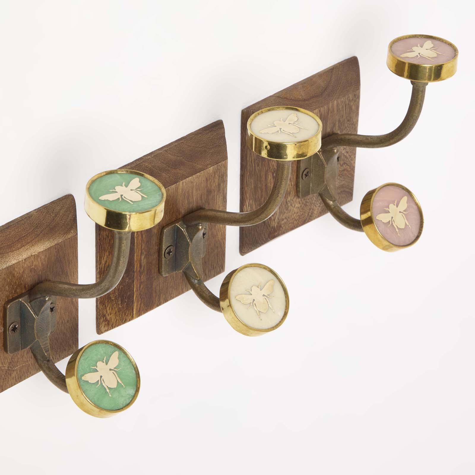 Wall Mounted Vintage style Decorative Coat Rack Hook Hangers with 2 and 4 Hooks - Picture 26 of 32