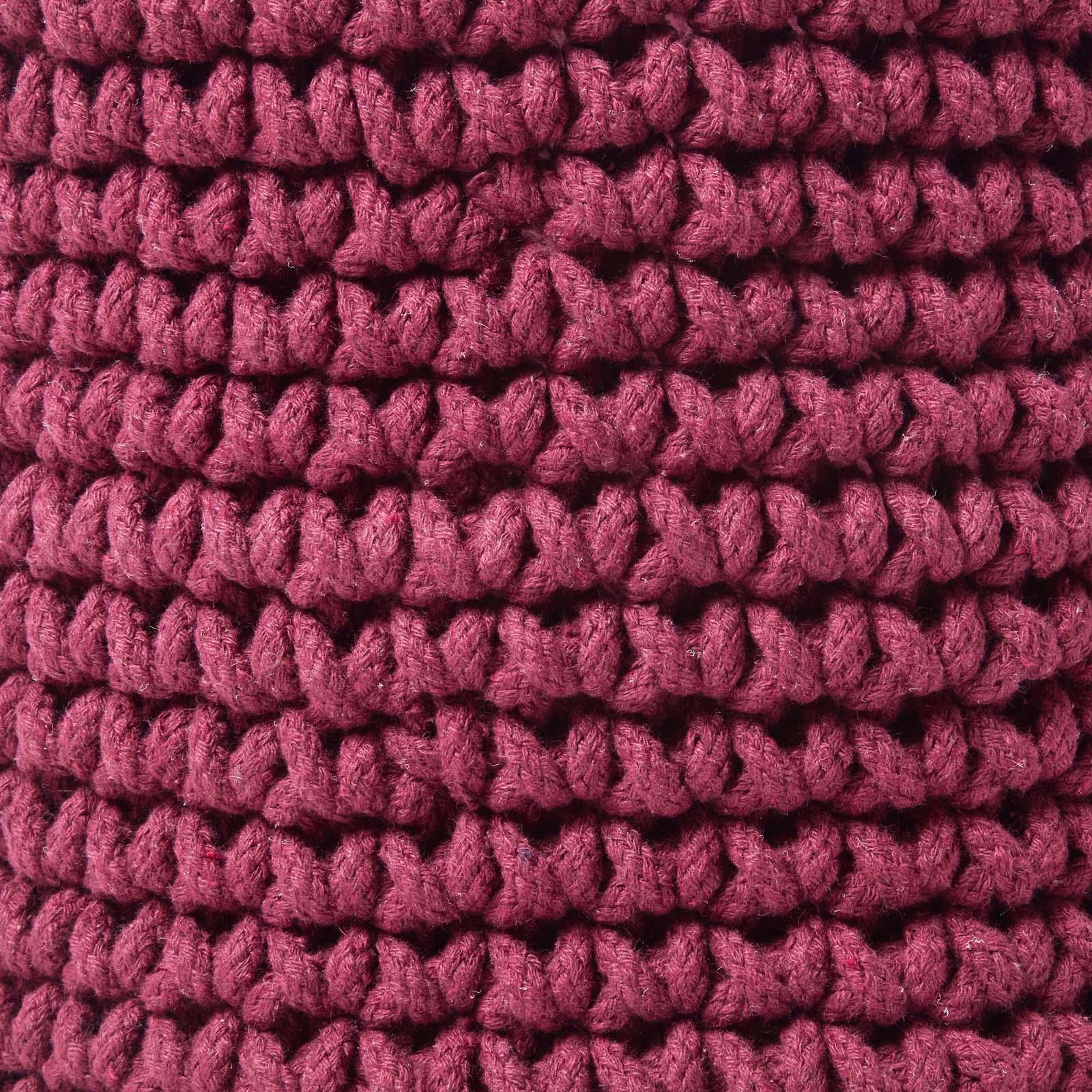 100% Cotton Round Knitted Storage Basket Books & Cloths Storage Handmade Basket - Picture 112 of 135