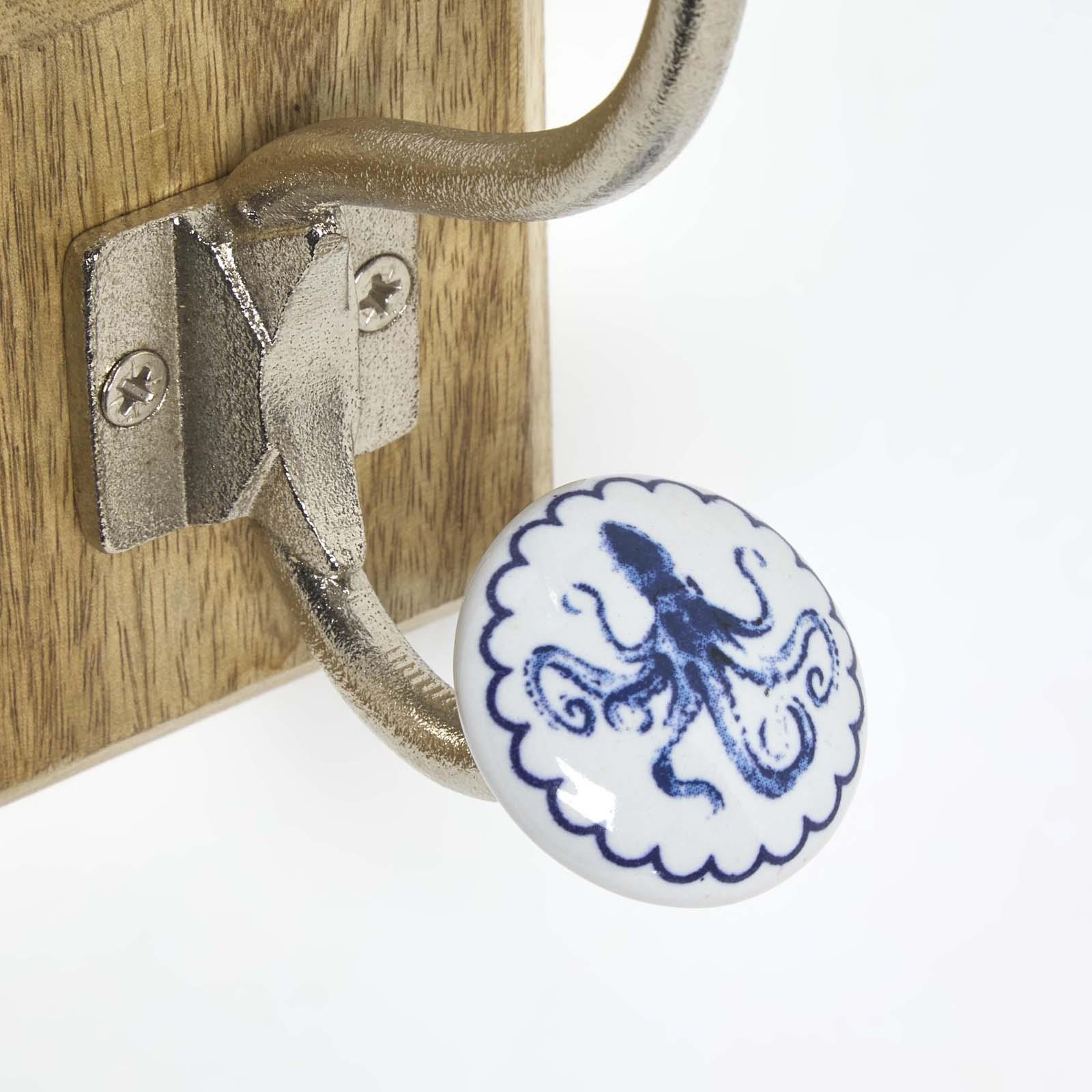 Wall Mounted Vintage style Decorative Coat Rack Hook Hangers with 2 and 4 Hooks - Afbeelding 26 van 29