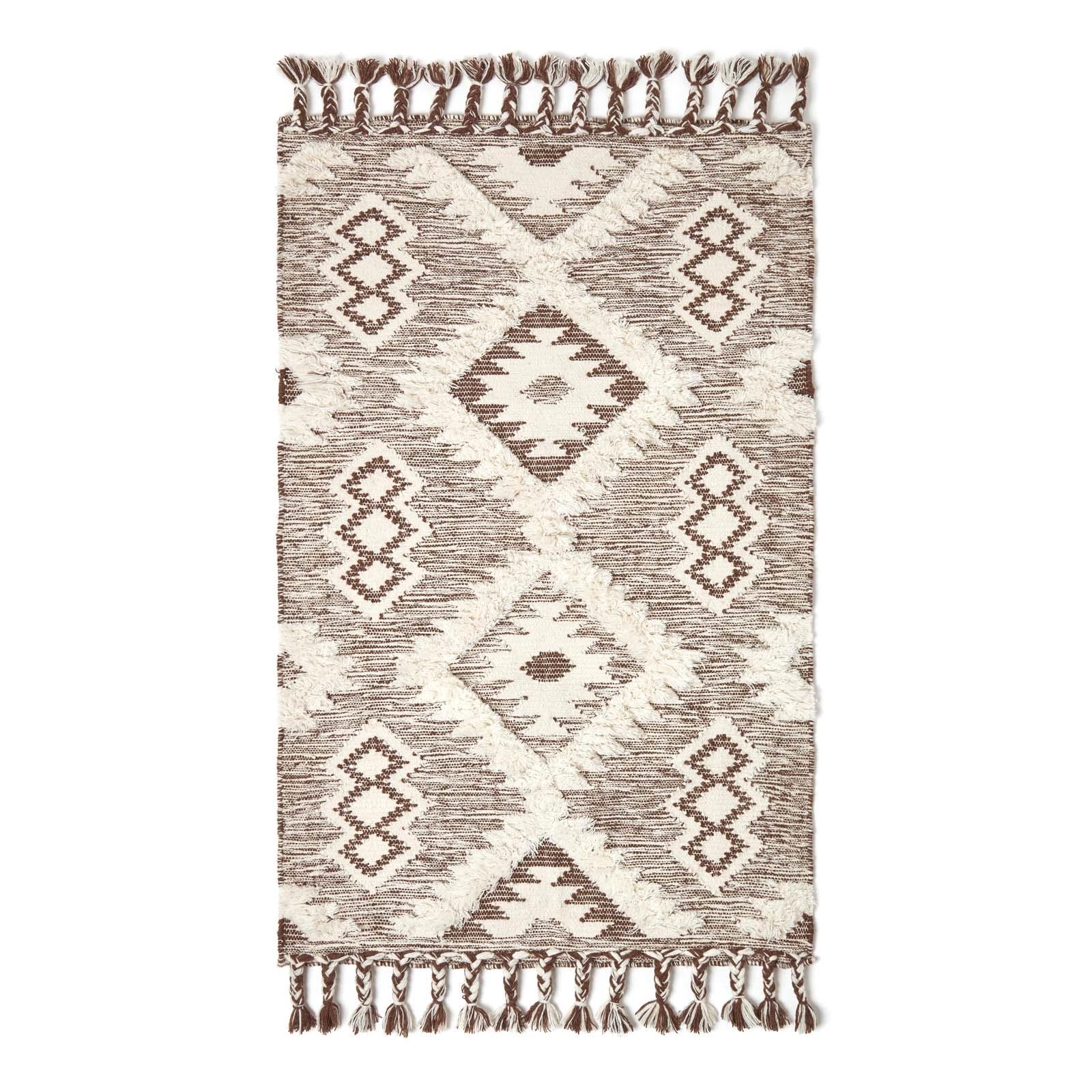 Handmade Cotton & Wool Kilim Rugs Runner Multi Coloured Geometric Diamond Carpet - Picture 53 of 64