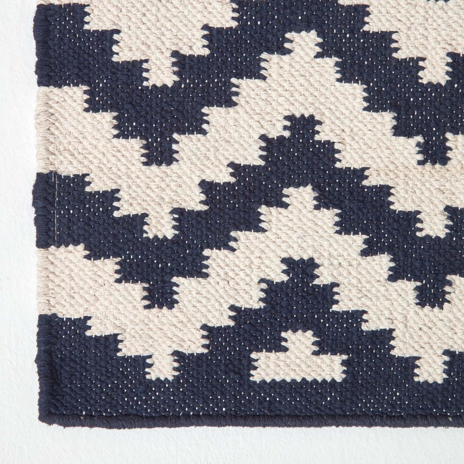 Handmade Cotton & Wool Kilim Rugs Runner Multi Coloured Geometric Diamond Carpet - Picture 20 of 64