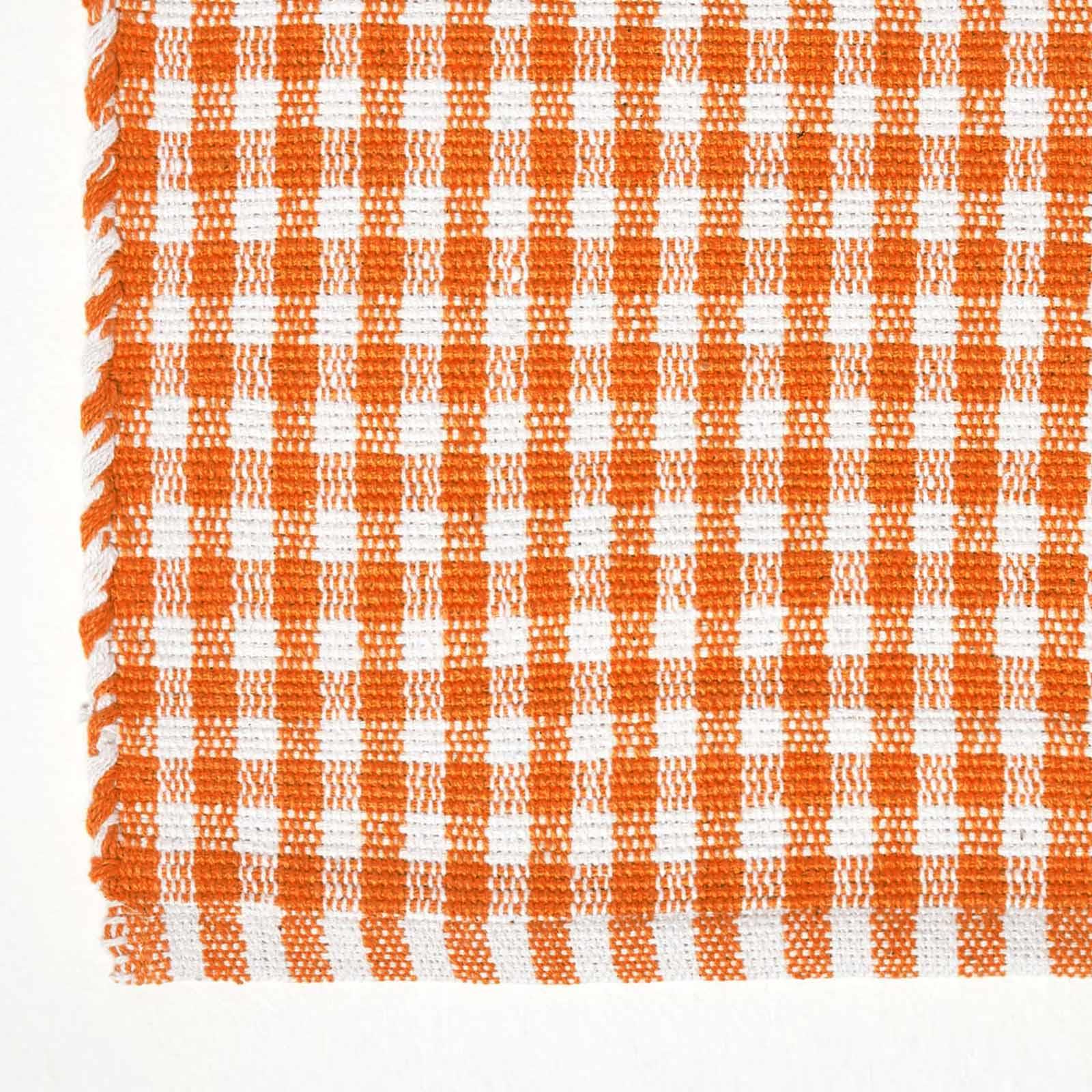 Cotton Gingham Rugs Pink Blue Beige Green Orange Carpet Kids Bath Mats - Picture 27 of 43