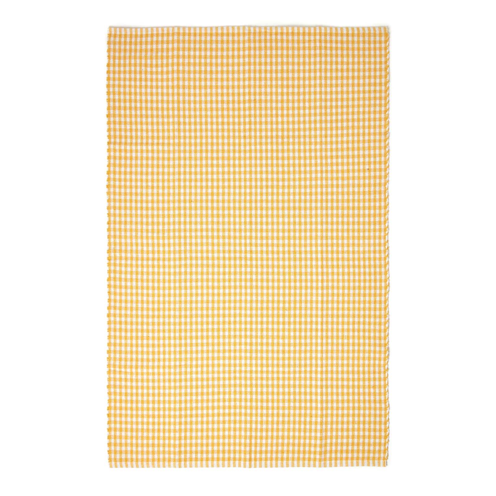 Cotton Gingham Rugs Pink Blue Beige Green Orange Carpet Kids Bath Mats - Picture 39 of 43