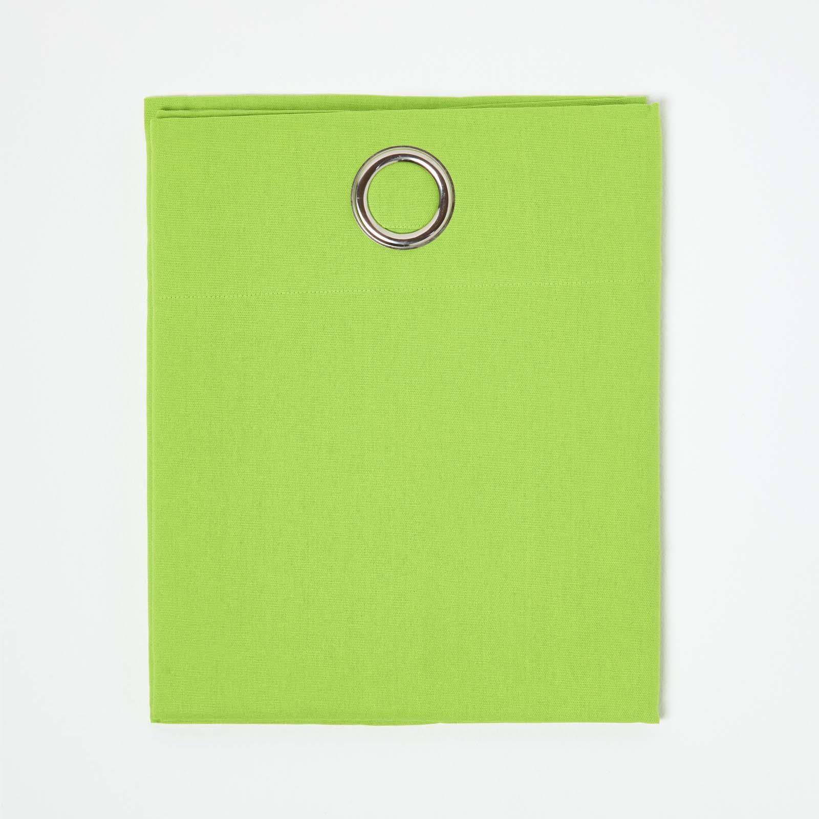Plain Dyed Heavy Cotton Curtain Eyelet Ready Made Ring Top White, Blue, Grey - Picture 34 of 83