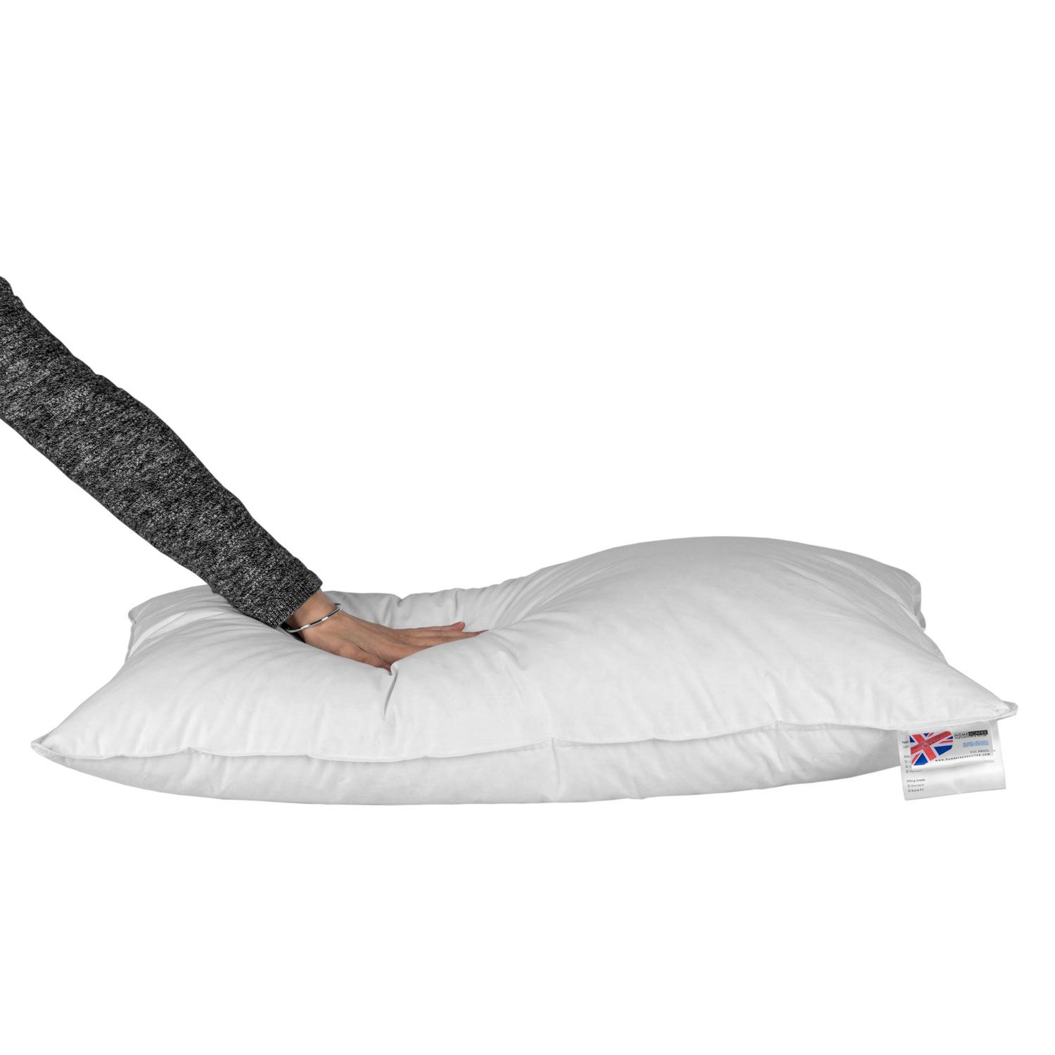 Duck Feather and Down Continental Pillow 100% Cotton, Hypoallergenic - Picture 6 of 19