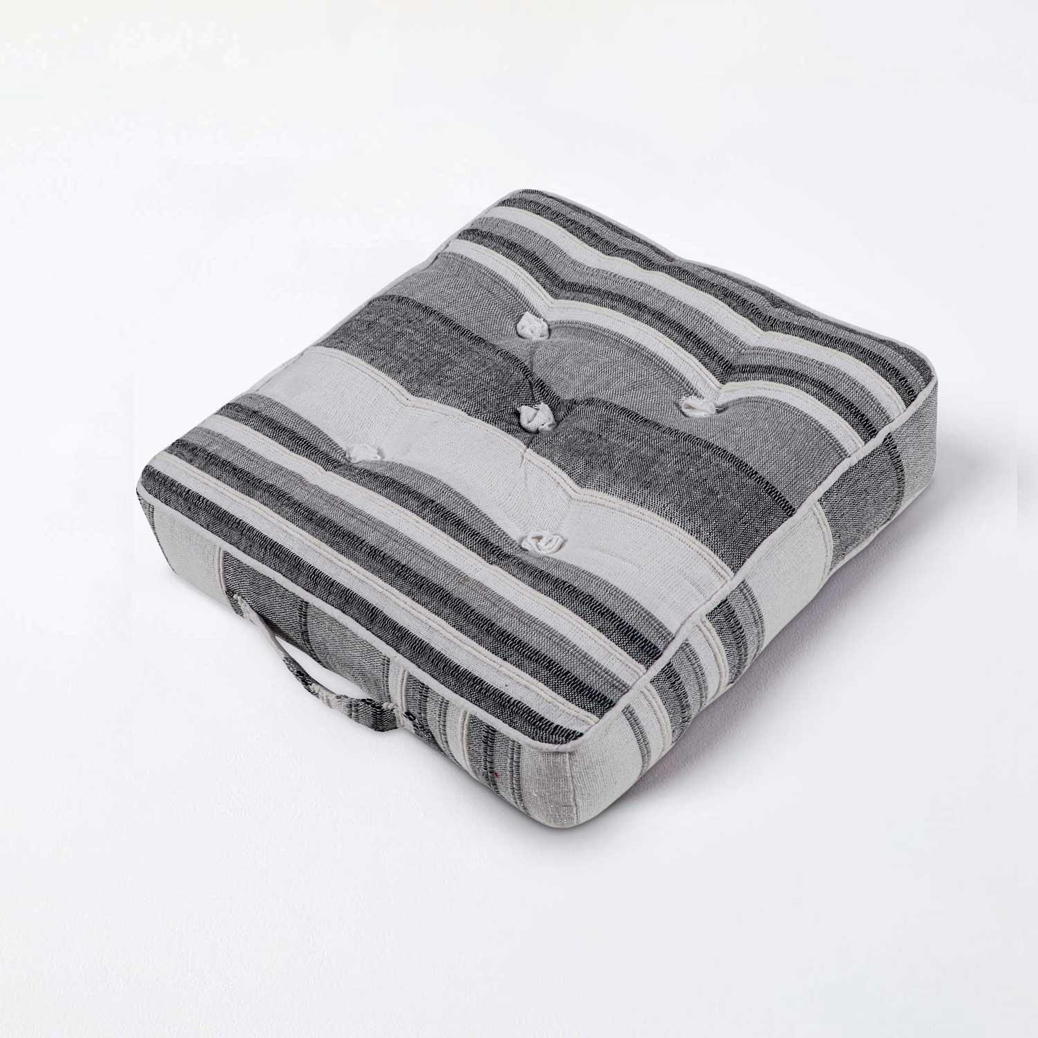 Morocco Striped Floor Cushion Outdoor Garden Dining Booster Seat Pads Square - Picture 20 of 49