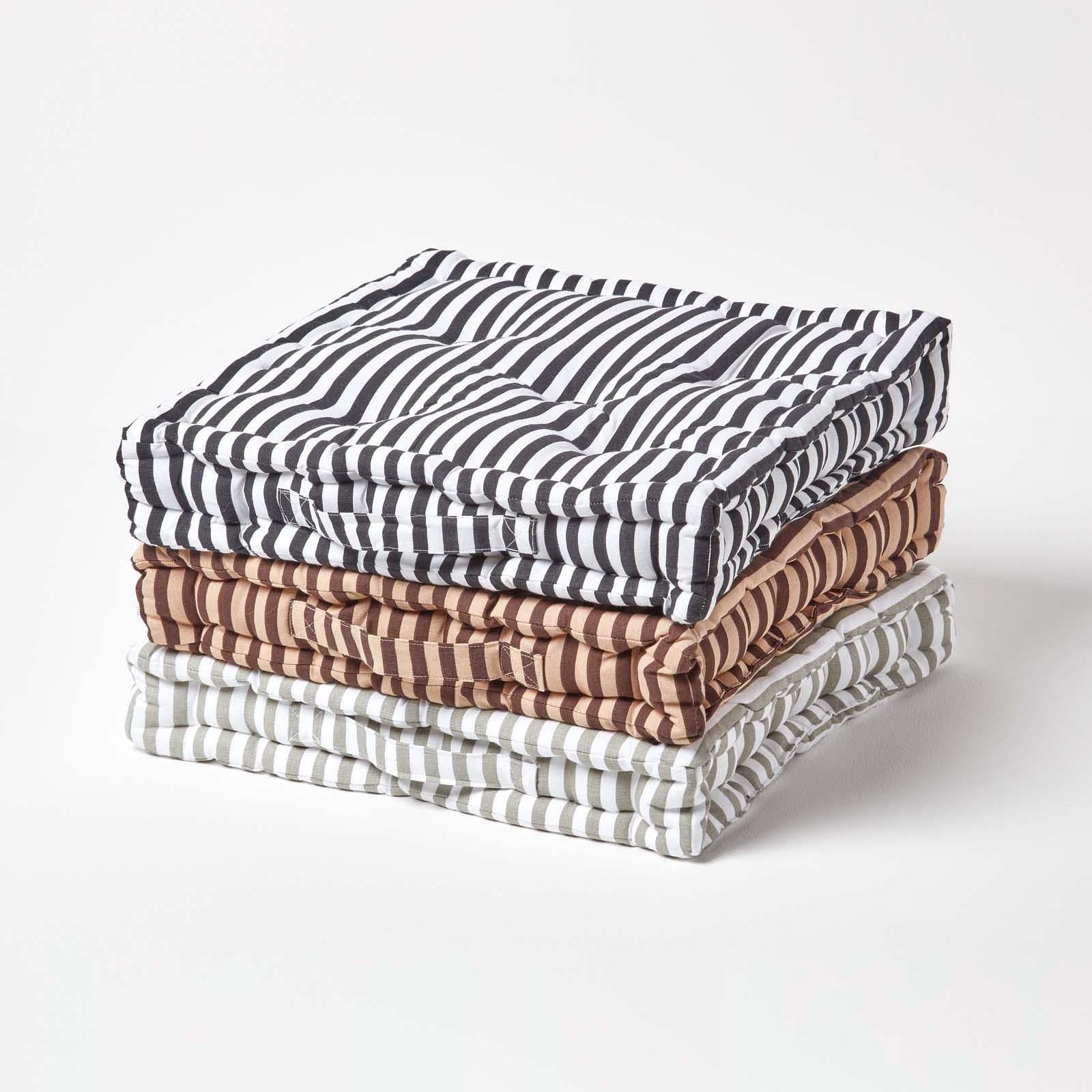Thick & Thin Stripe Floor Cushion Seat Pad Riser Dining Chair Booster Cushion - Picture 19 of 55
