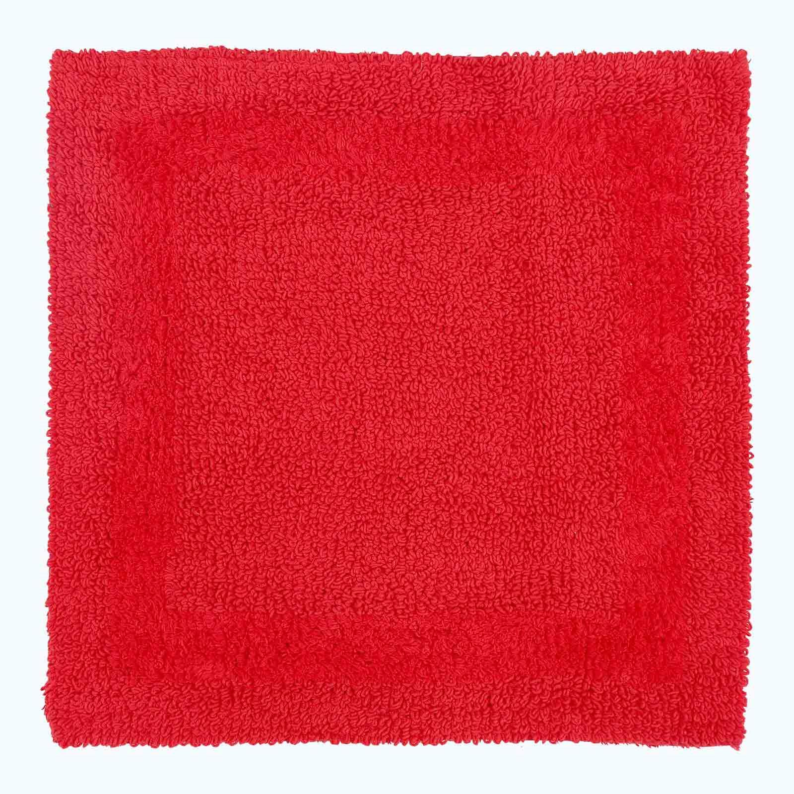 100% Cotton Luxury Reversible Square Shower Mat 50x50cm - Thick, Soft, Non-Slip - Picture 76 of 90