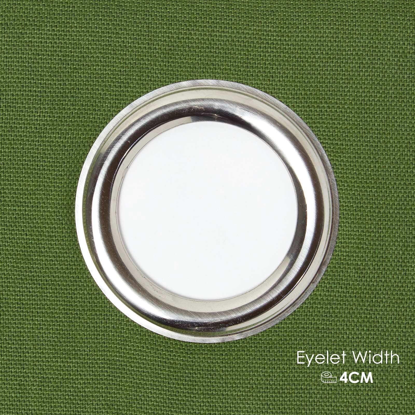 Plain Dyed Heavy Cotton Curtain Eyelet Ready Made Ring Top White, Blue, Grey - Picture 31 of 83