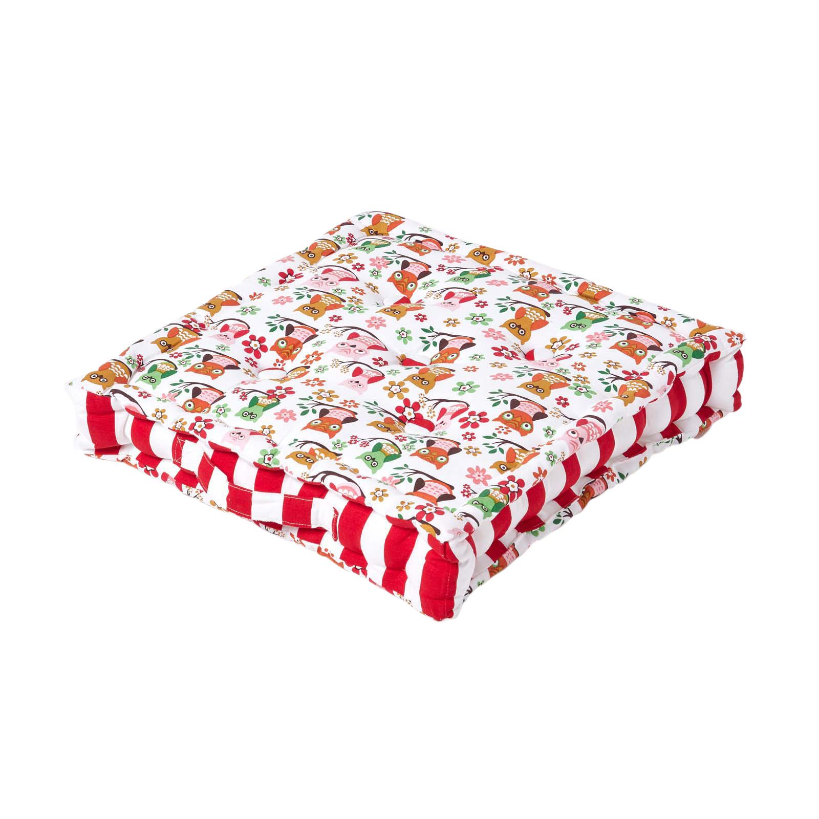 Cotton Floral Floor Cushions Large Kids Garden Dining Chair Seat Pad Booster - Picture 38 of 57