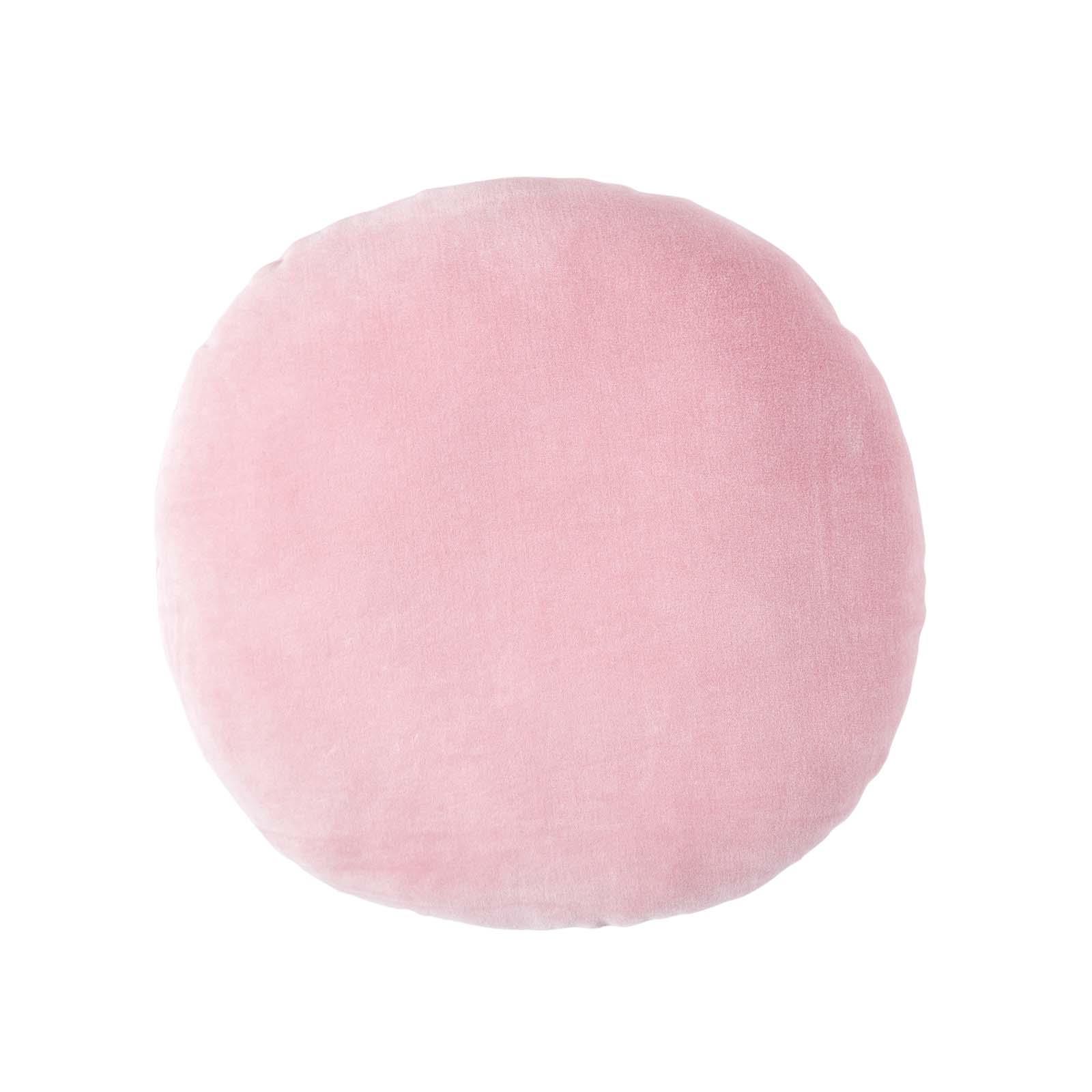 Luxury Super Soft Cotton Round Filled Plain Scatter Cushion, 40cm Diameter - Picture 21 of 26