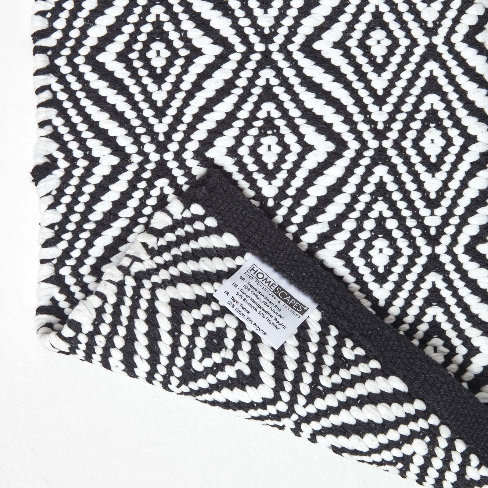 Handwoven Geometric & Checked Pattern Contemorary Style Cotton Hallway Runner - Picture 26 of 36