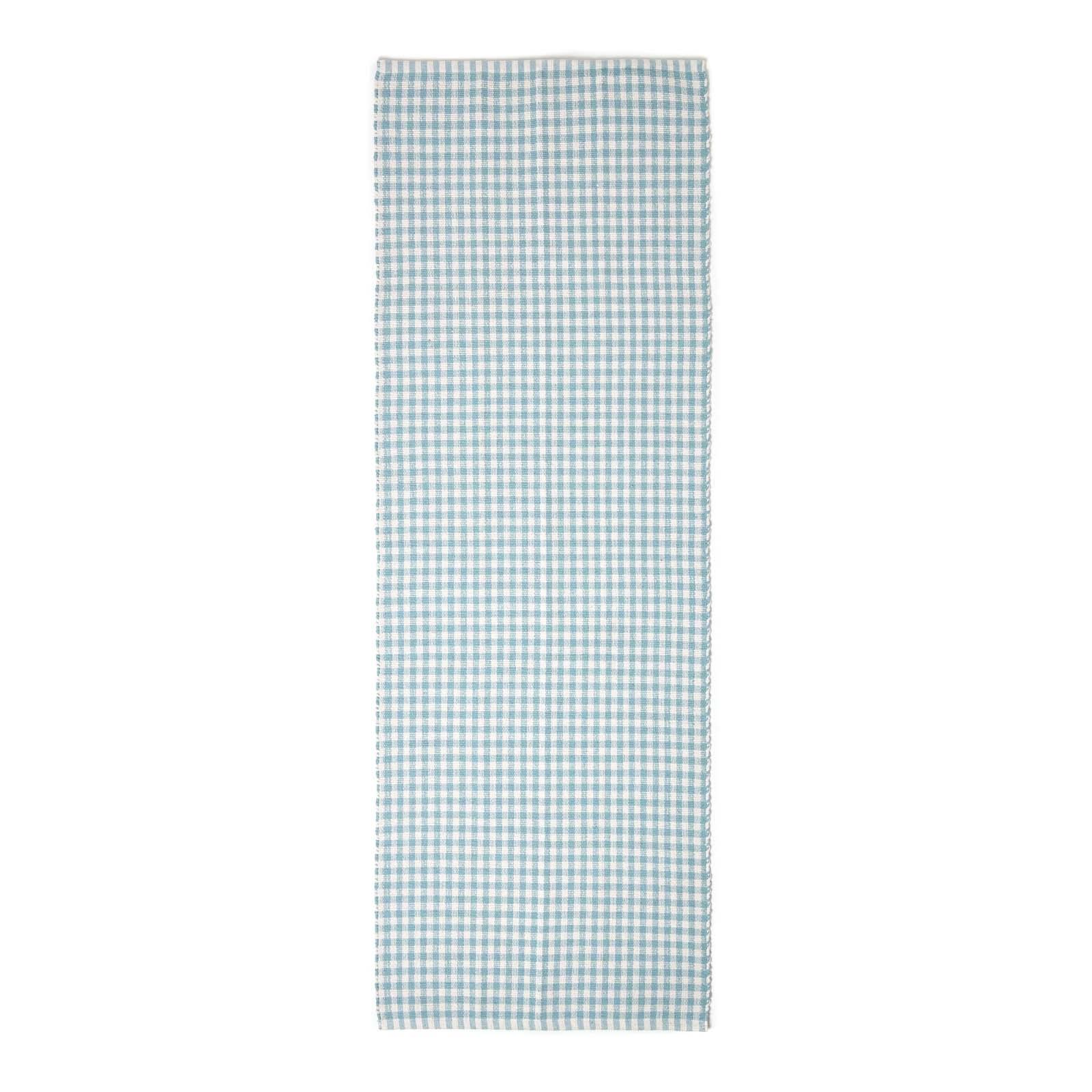 Cotton Gingham Rugs Pink Blue Beige Green Orange Carpet Kids Bath Mats - Picture 12 of 43